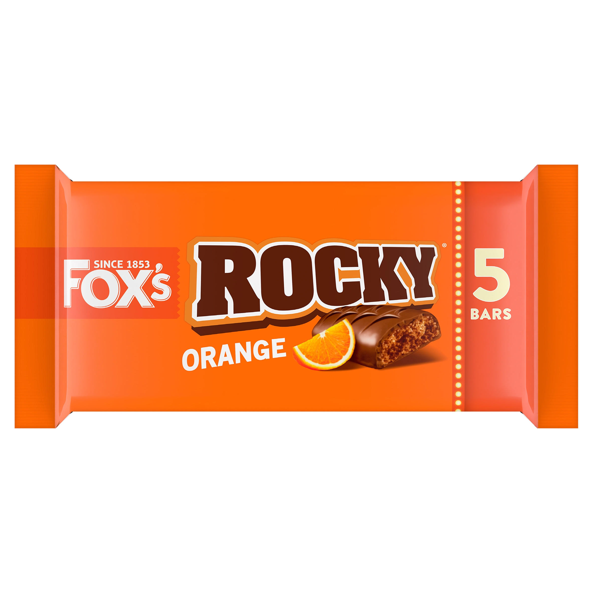 Fox's Rocky Orange Bars 5 x 19.75g (99g)