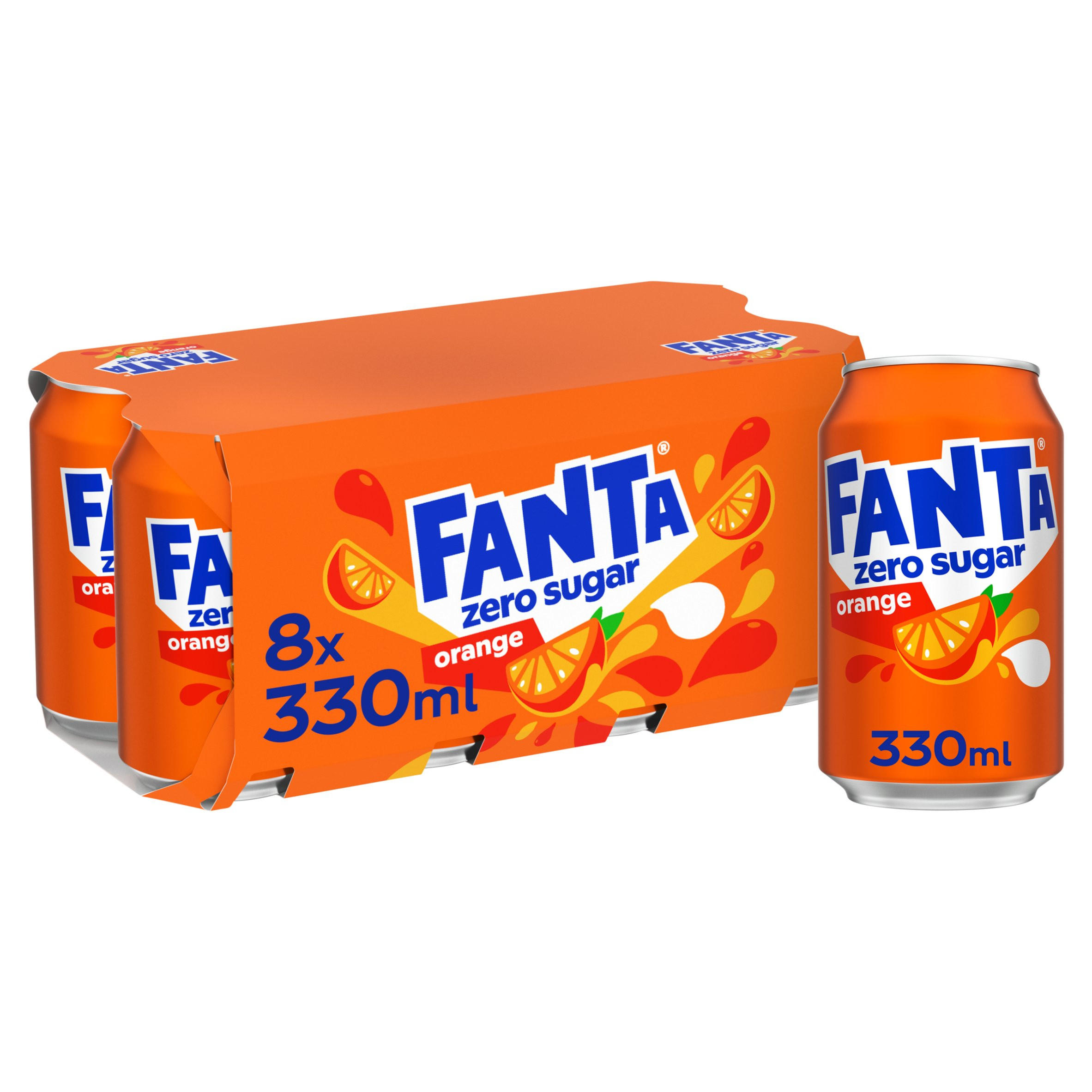 Fanta Orange Zero 8 x 330ml