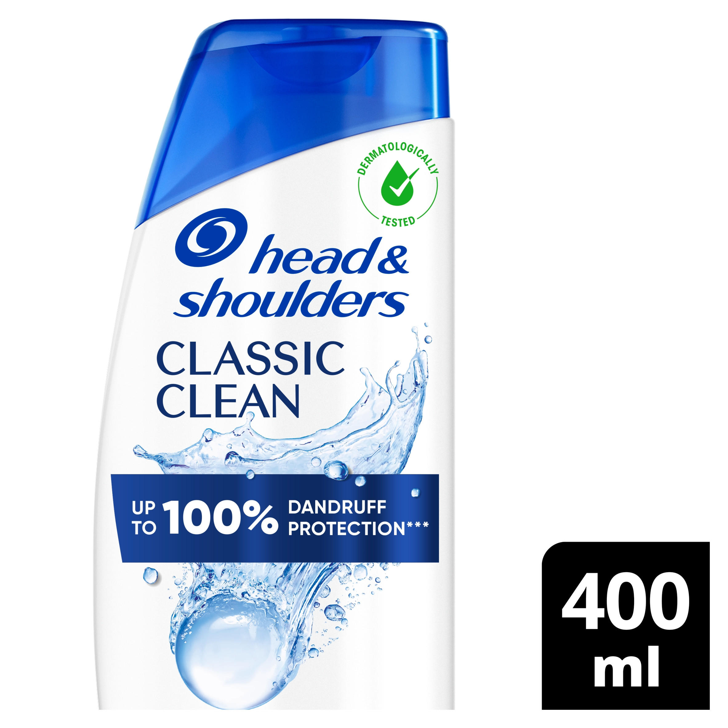 Head & Shoulders Classic Clean Anti-Dandruff Shampoo 400ml.Works against Oil and Itch
