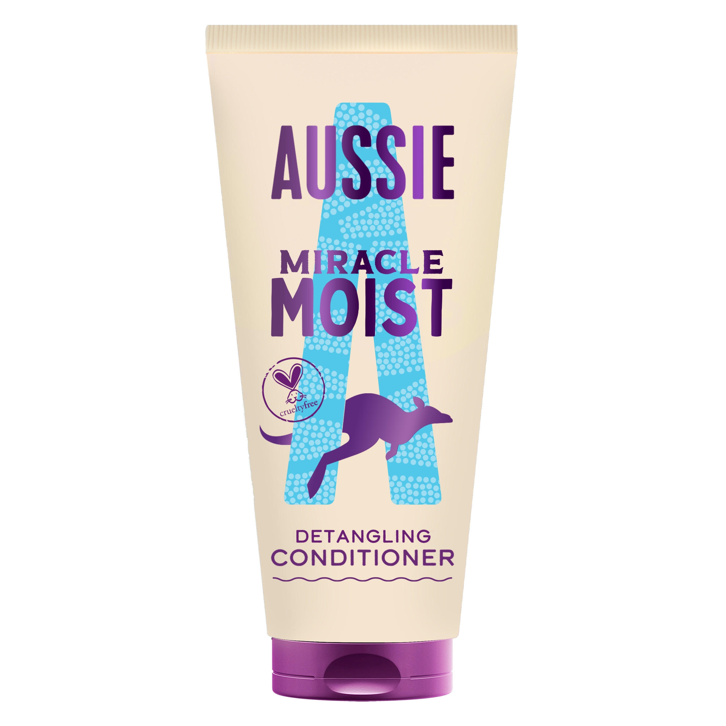 Aussie Miracle Moist Detangling Conditioner 200ml. Moisturising Formula to Revive Dry Hair
