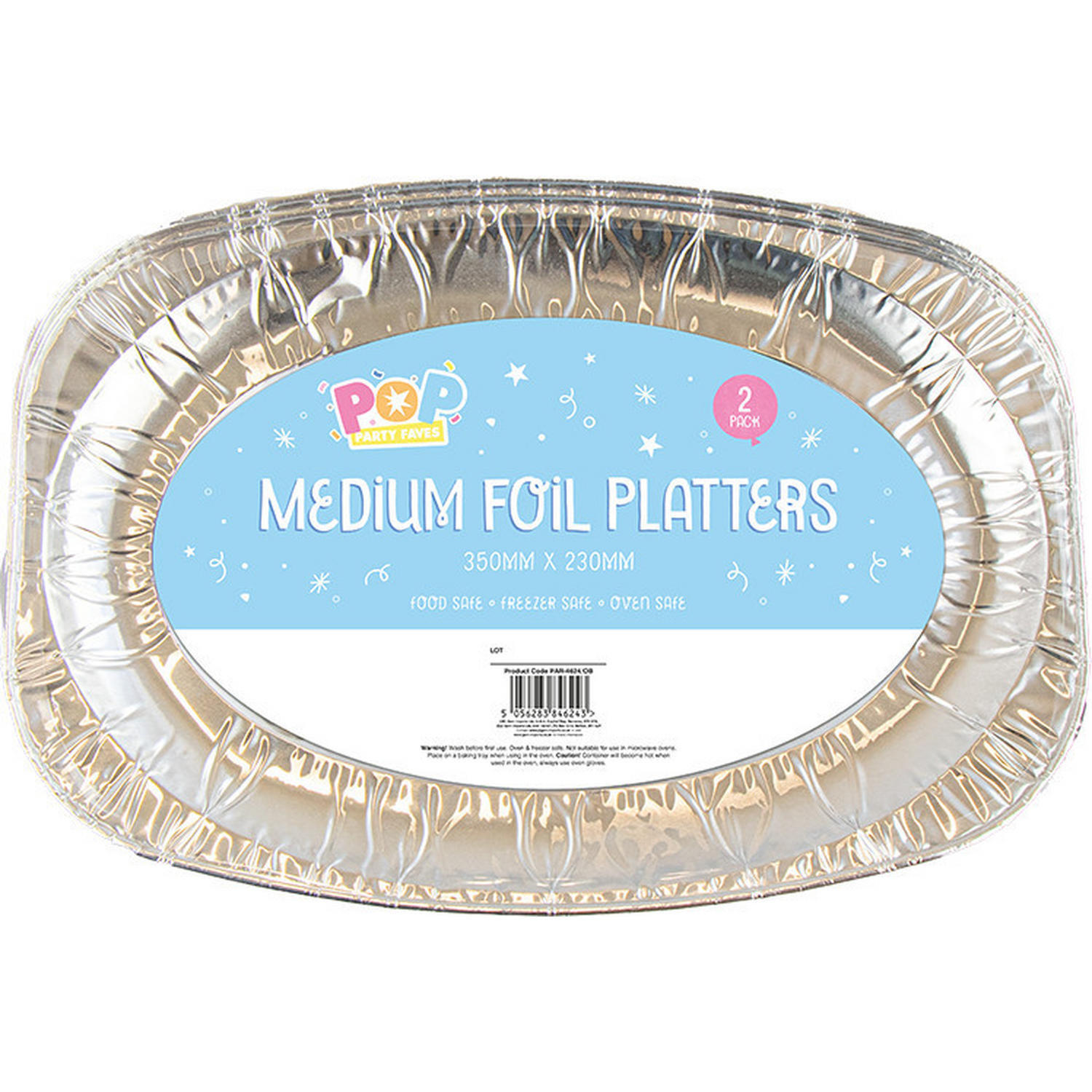 Medium Foil Platters 2pk