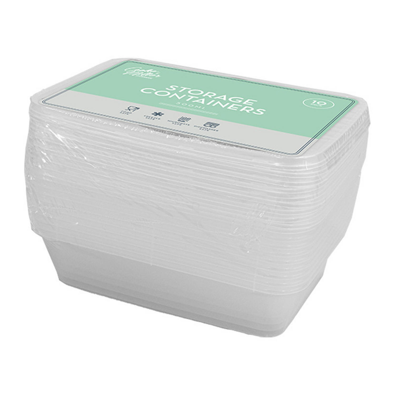 Cooke & Miller Food Storage Containers 500ml 10pk