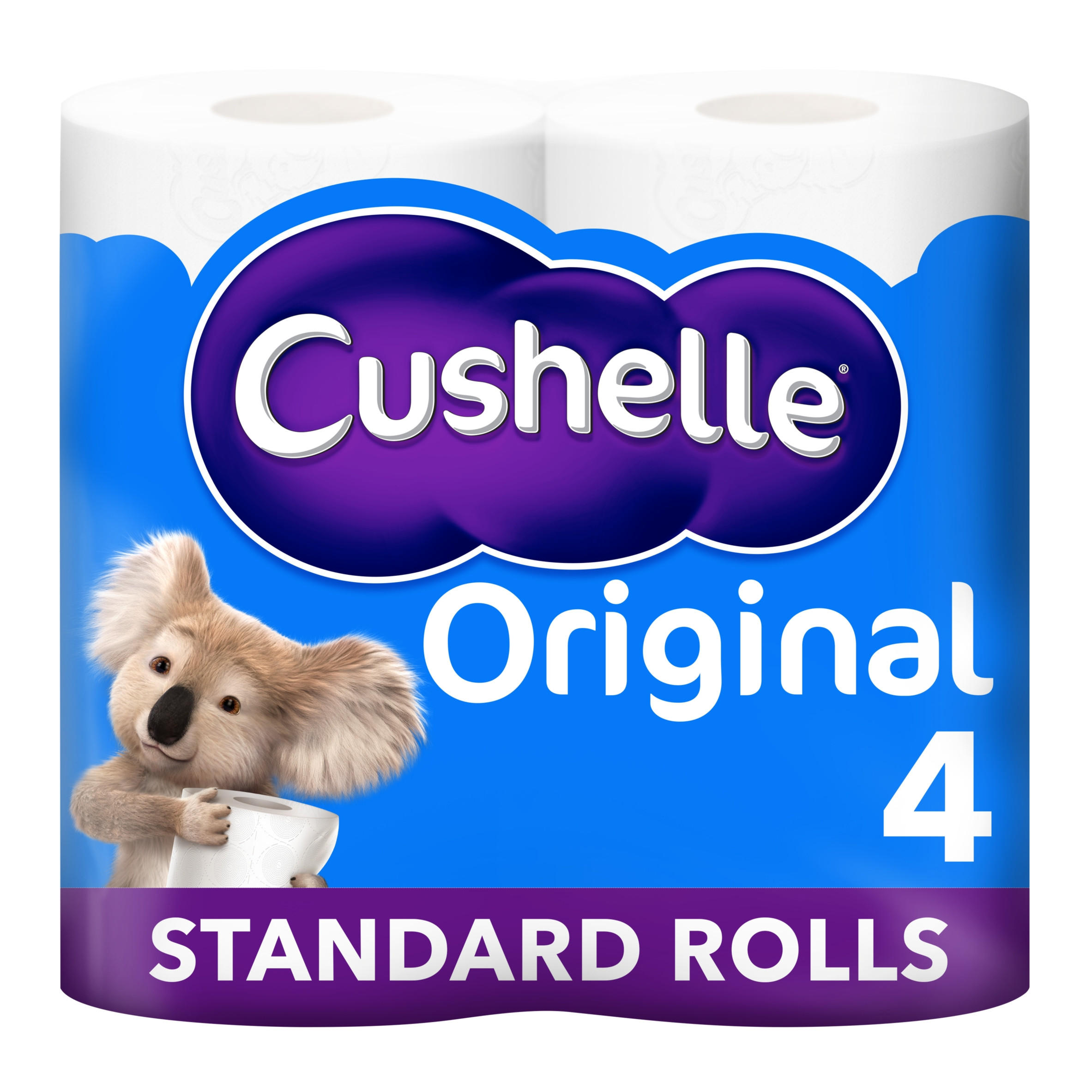 Cushelle Original Toilet Roll 4 Standard Rolls