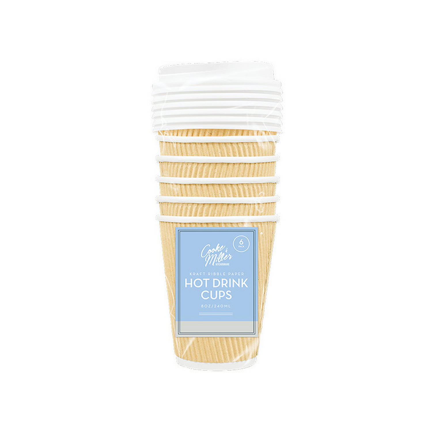 Cooke & Miller Disposable Coffee Cups 6pk