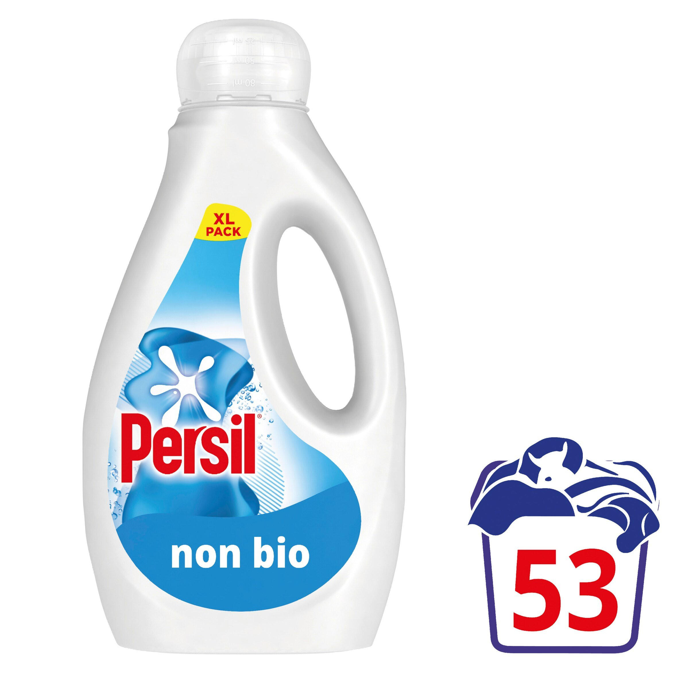 Persil Laundry Washing Liquid Detergent Non Bio 1.431 L (53 washes)