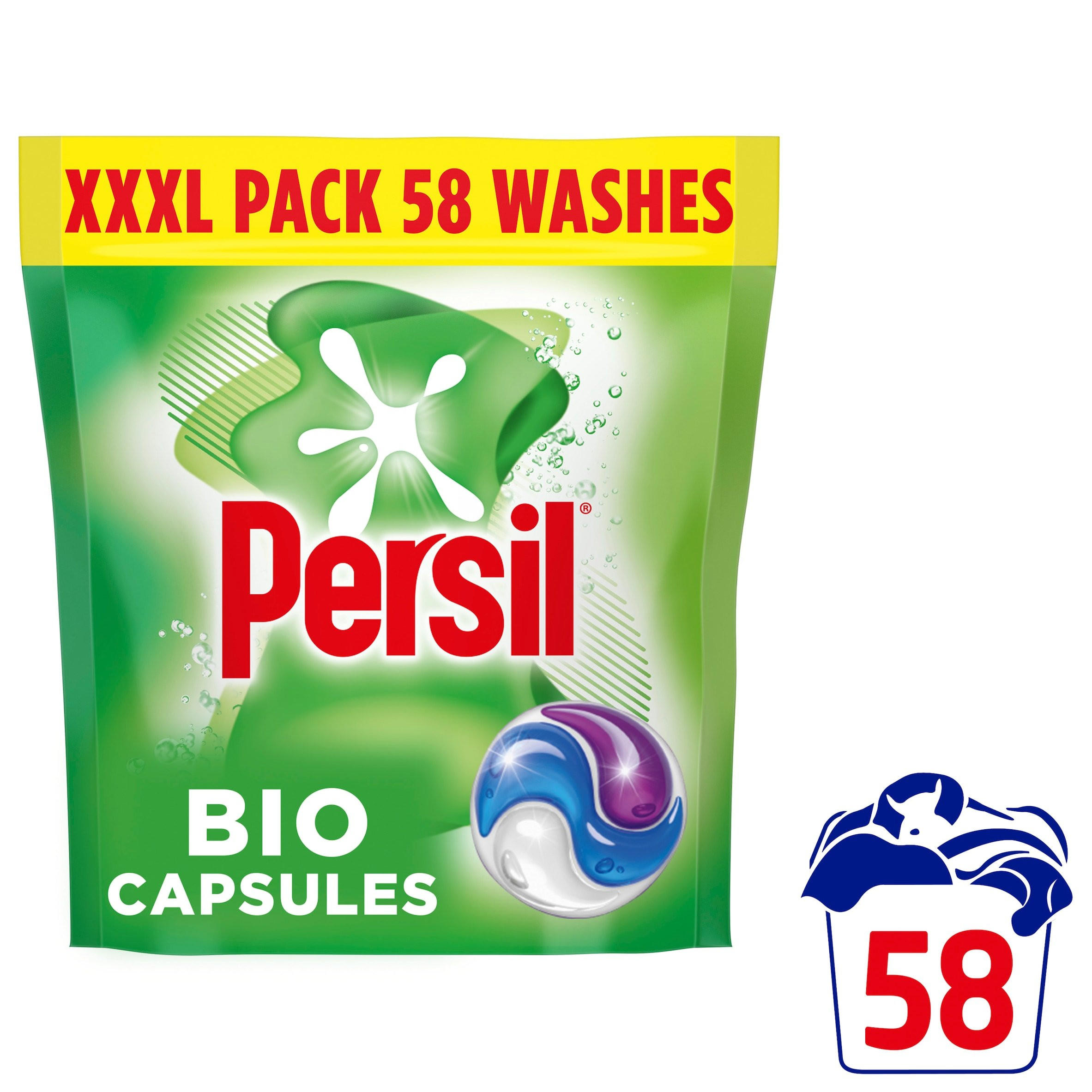 Persil 3 in 1 Washing Capsules Bio 58 washes