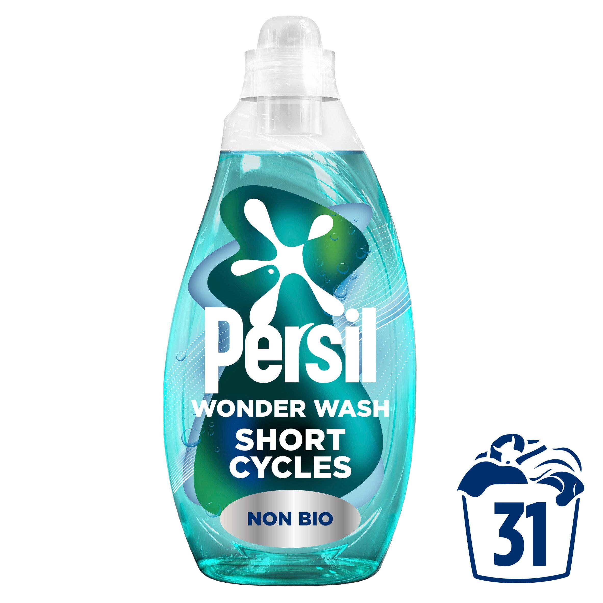 Persil Wonder Wash Non Bio Liquid Detergent Speed Clean 837 ml (31 washes)