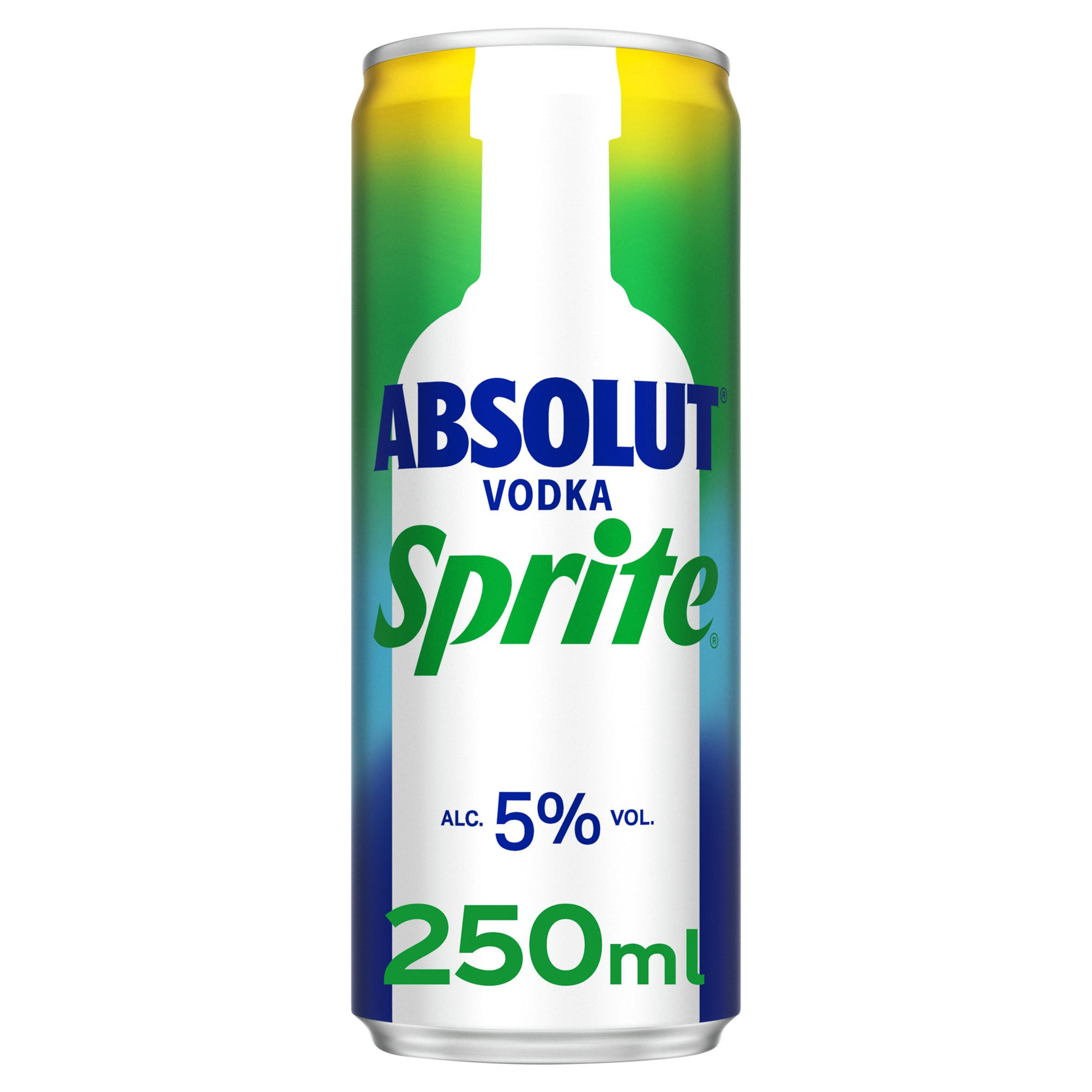 Absolut Vodka & Sprite 250ml