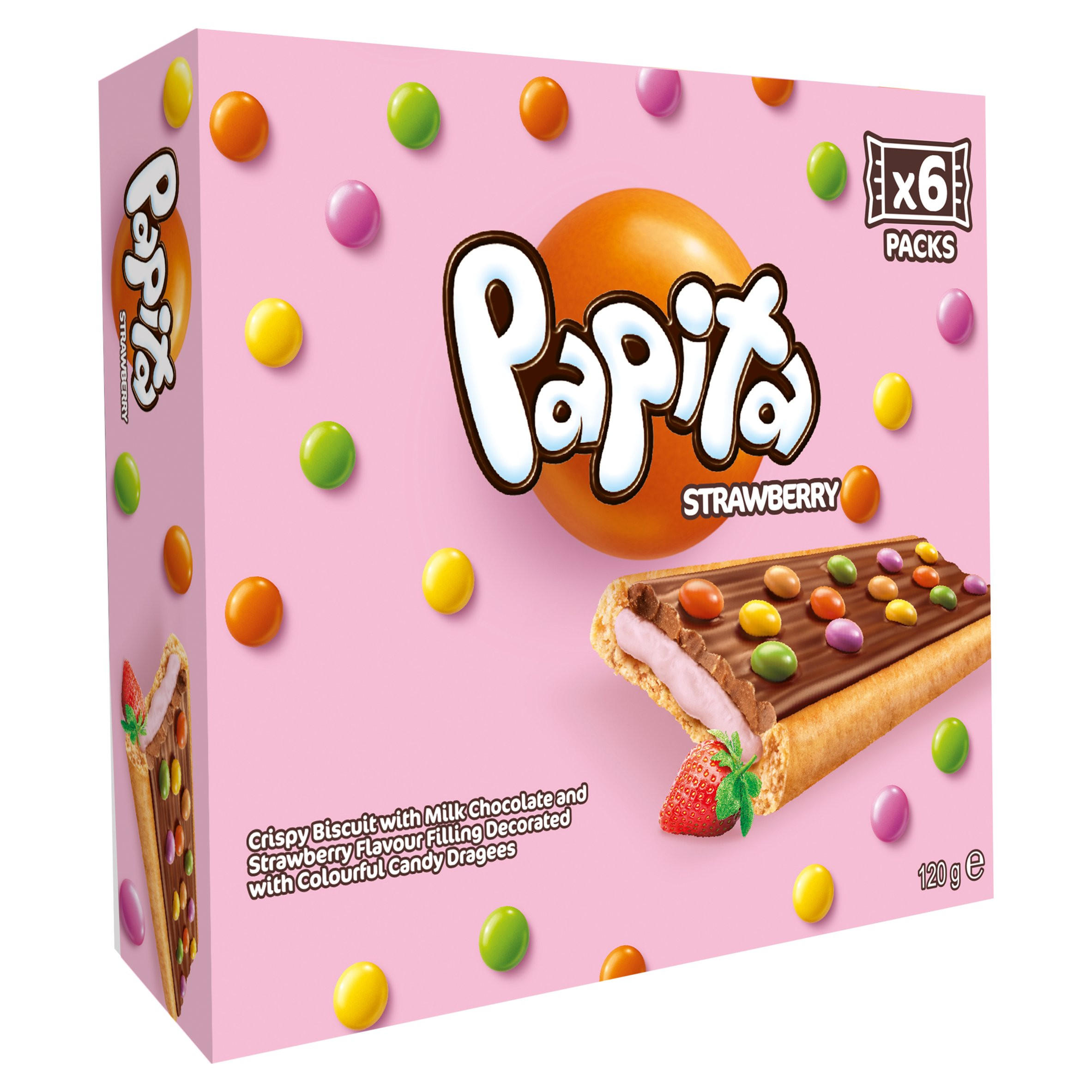 Papita Strawberry 20g x 6 (120g)