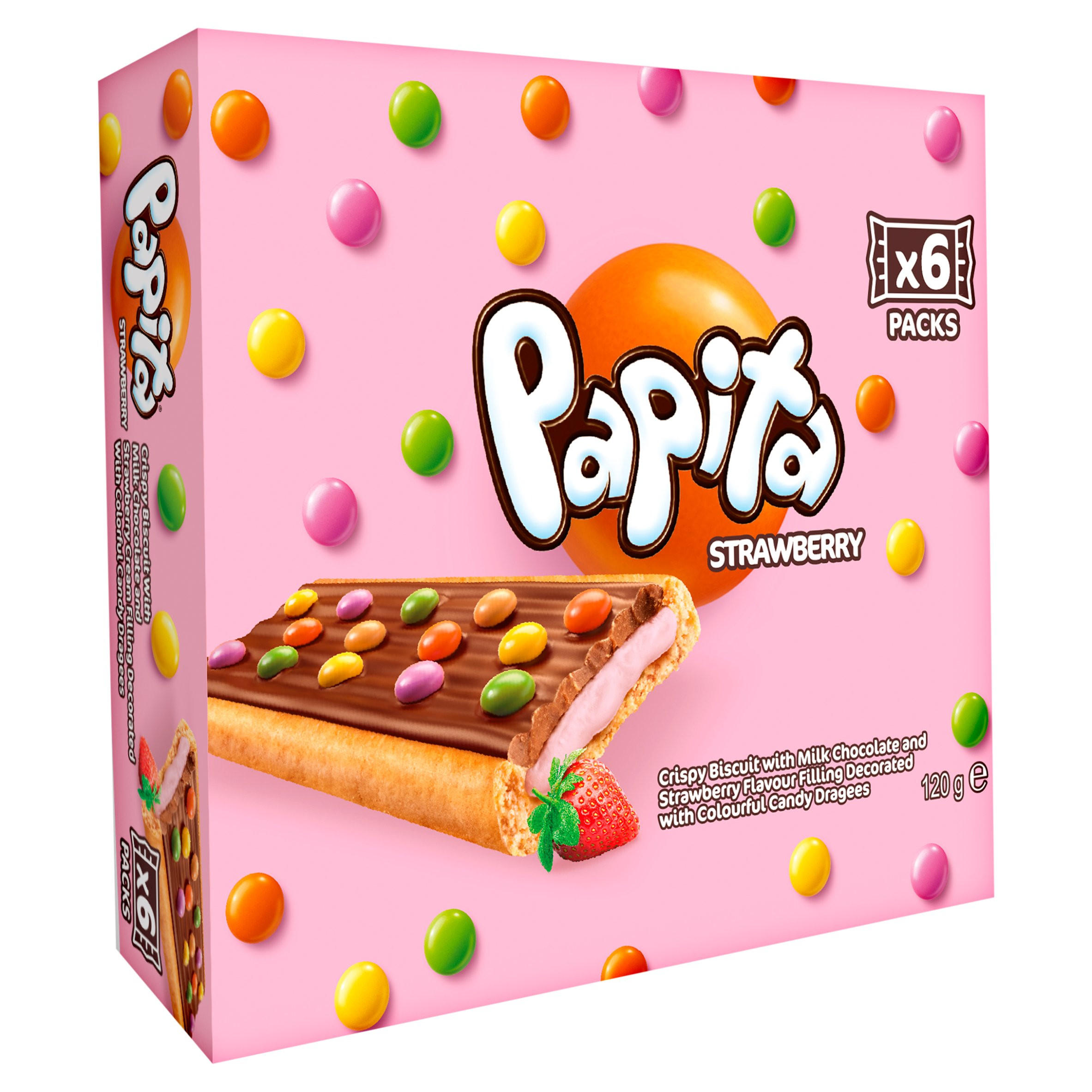 Papita Strawberry 6 x 20g (120g)