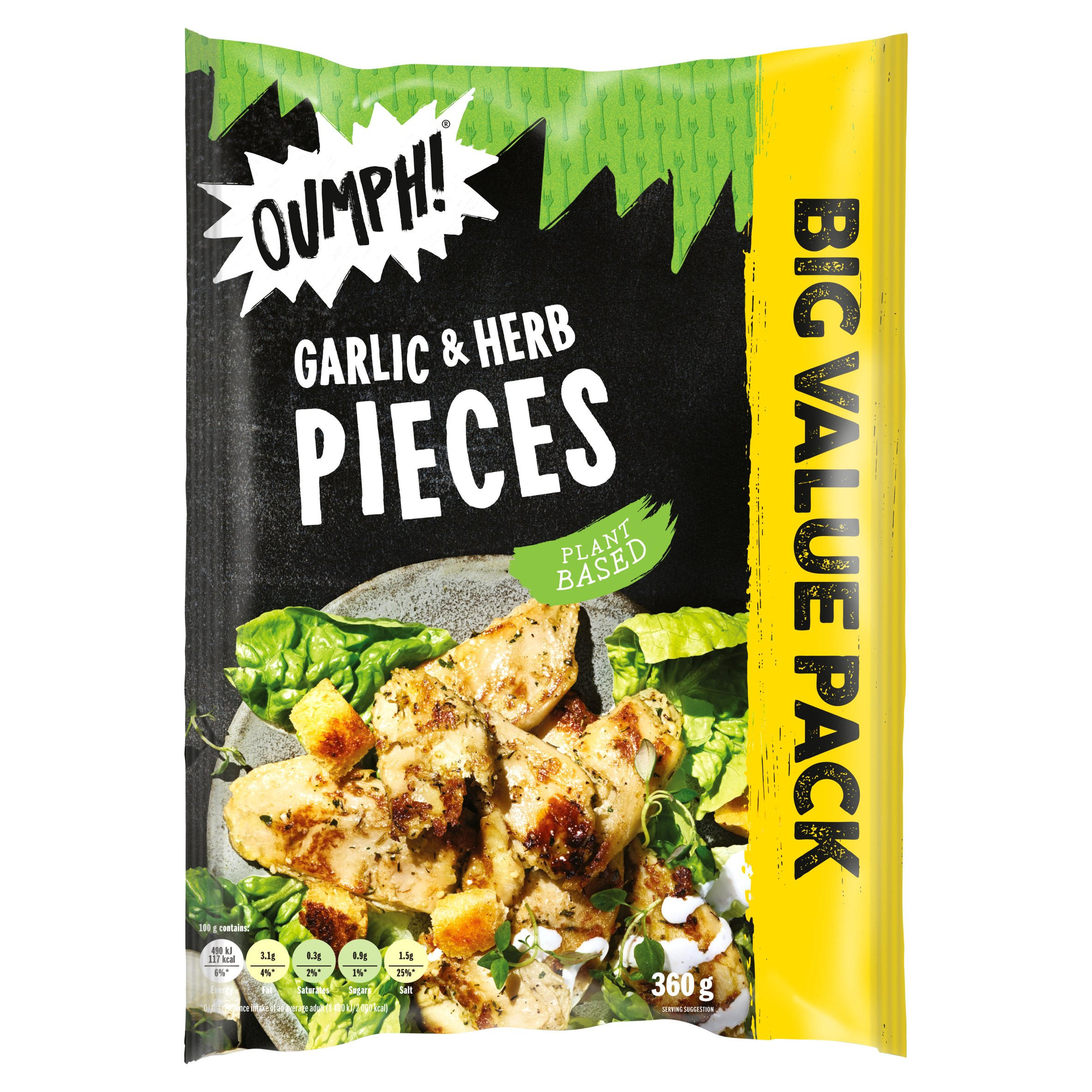 Oumph! Garlic & Herb Pieces 360g