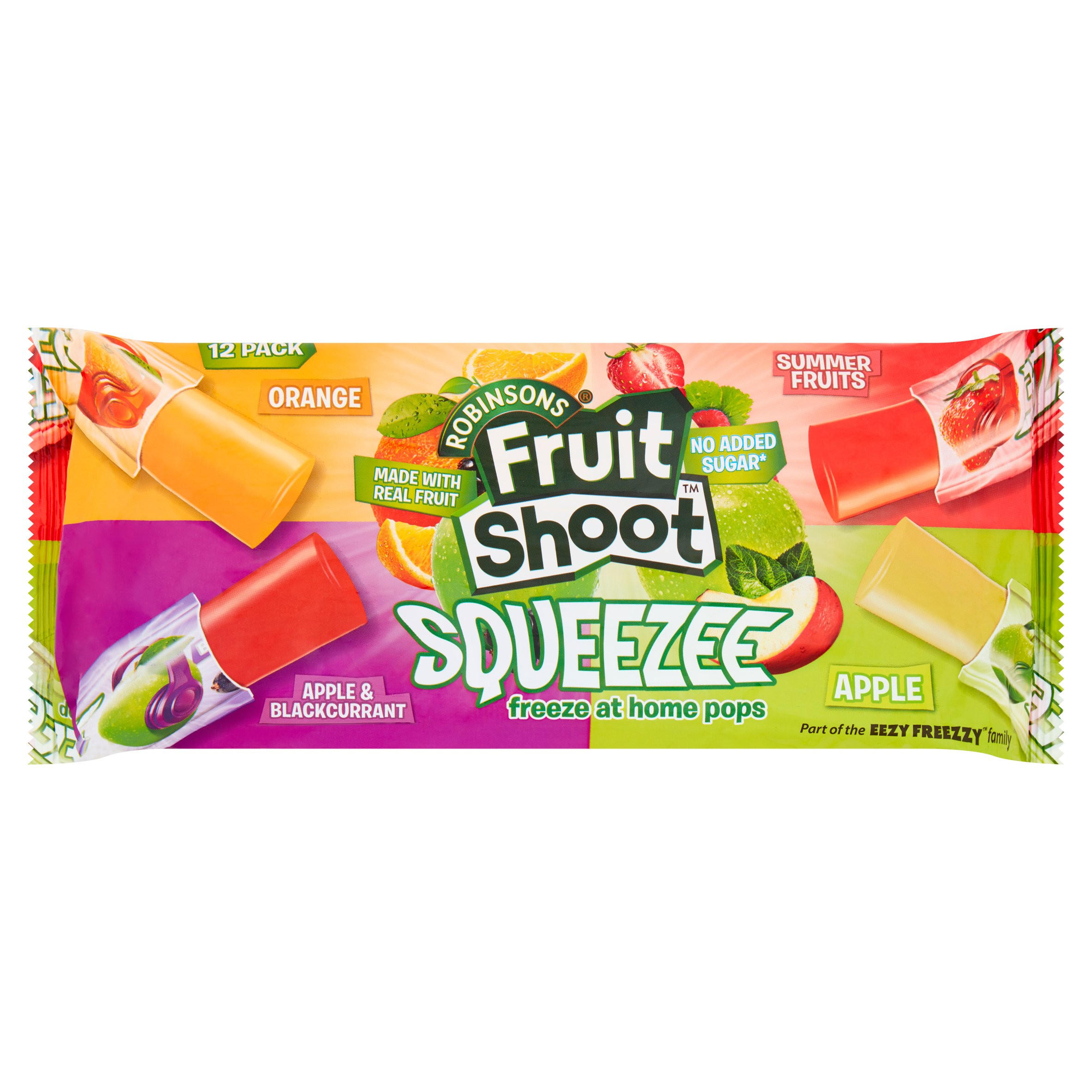 Robinsons Fruit Shoot Squeezee Freeze at Home Pops 12 x 45ml (540ml)
