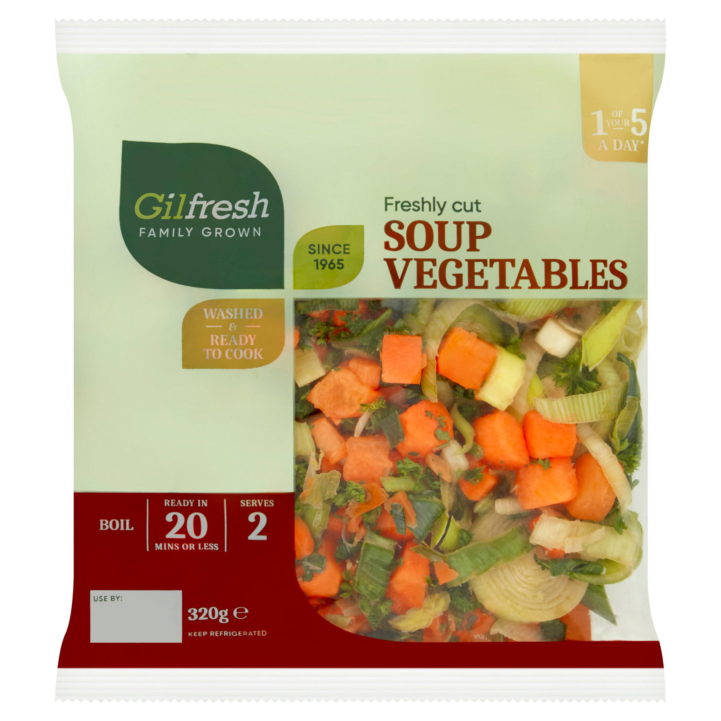 Gilfresh Freshly Cut Soup Vegetables 320g