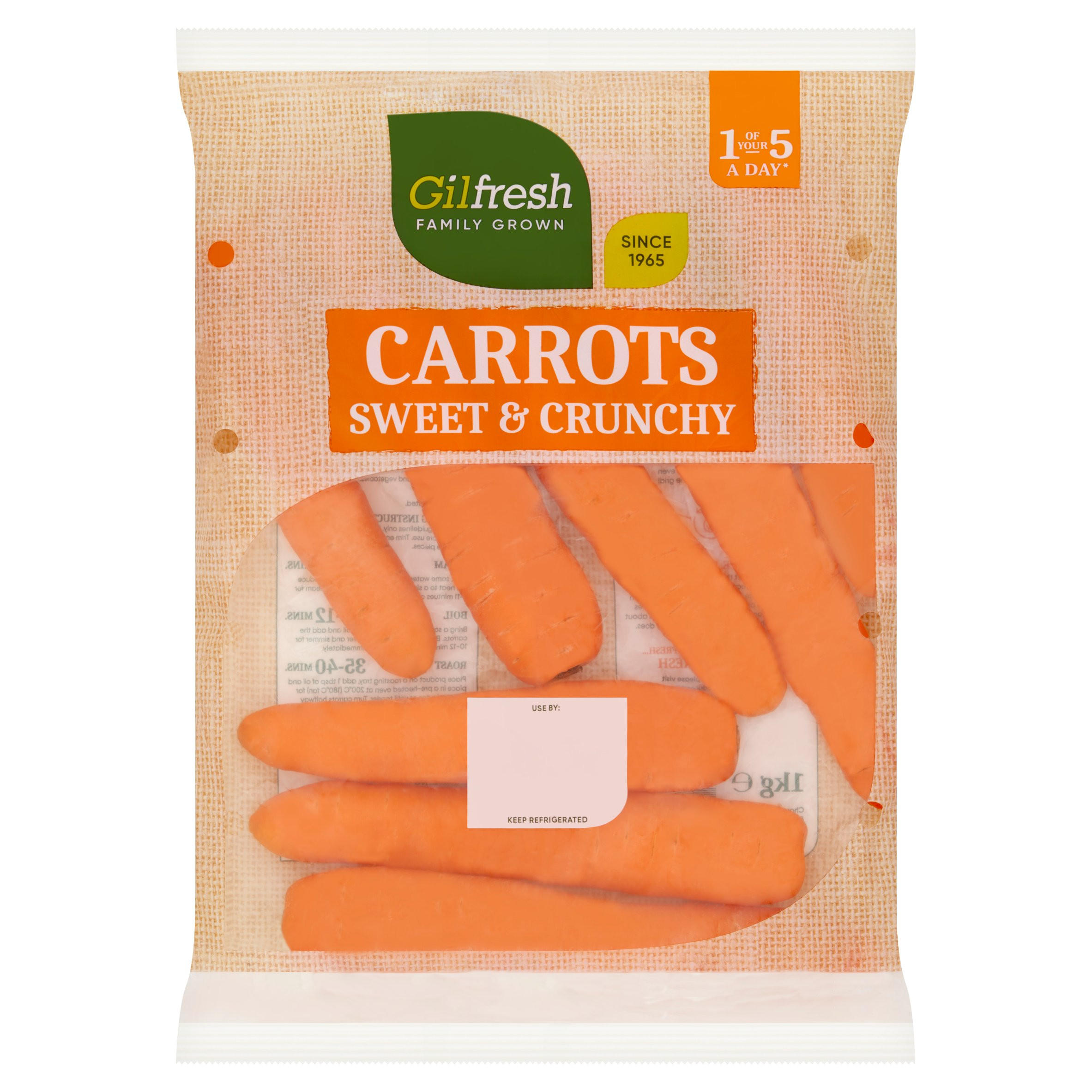 Gilfresh Family Grown Carrots 1kg