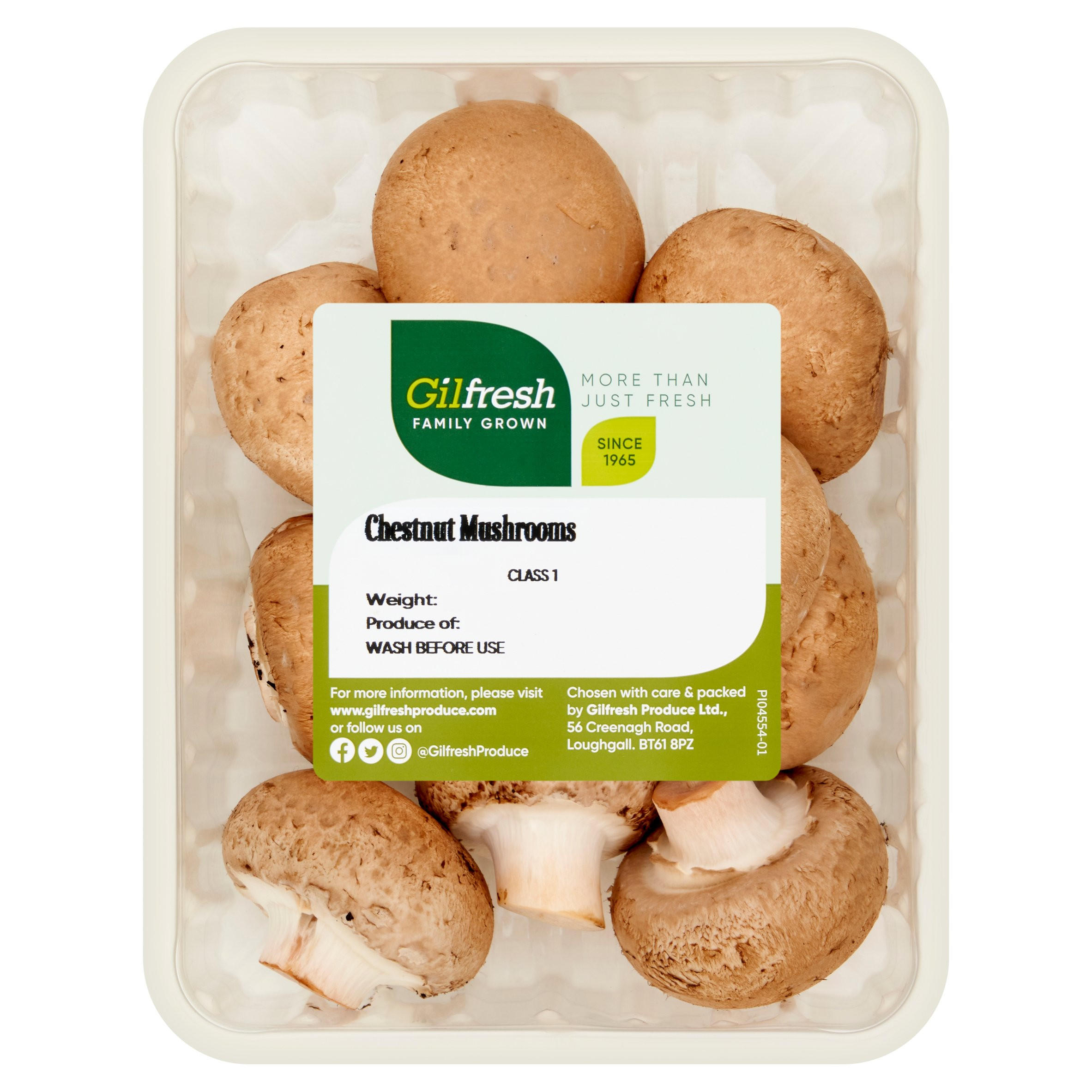 Gilfresh Family Grown Chestnut Mushrooms 250g