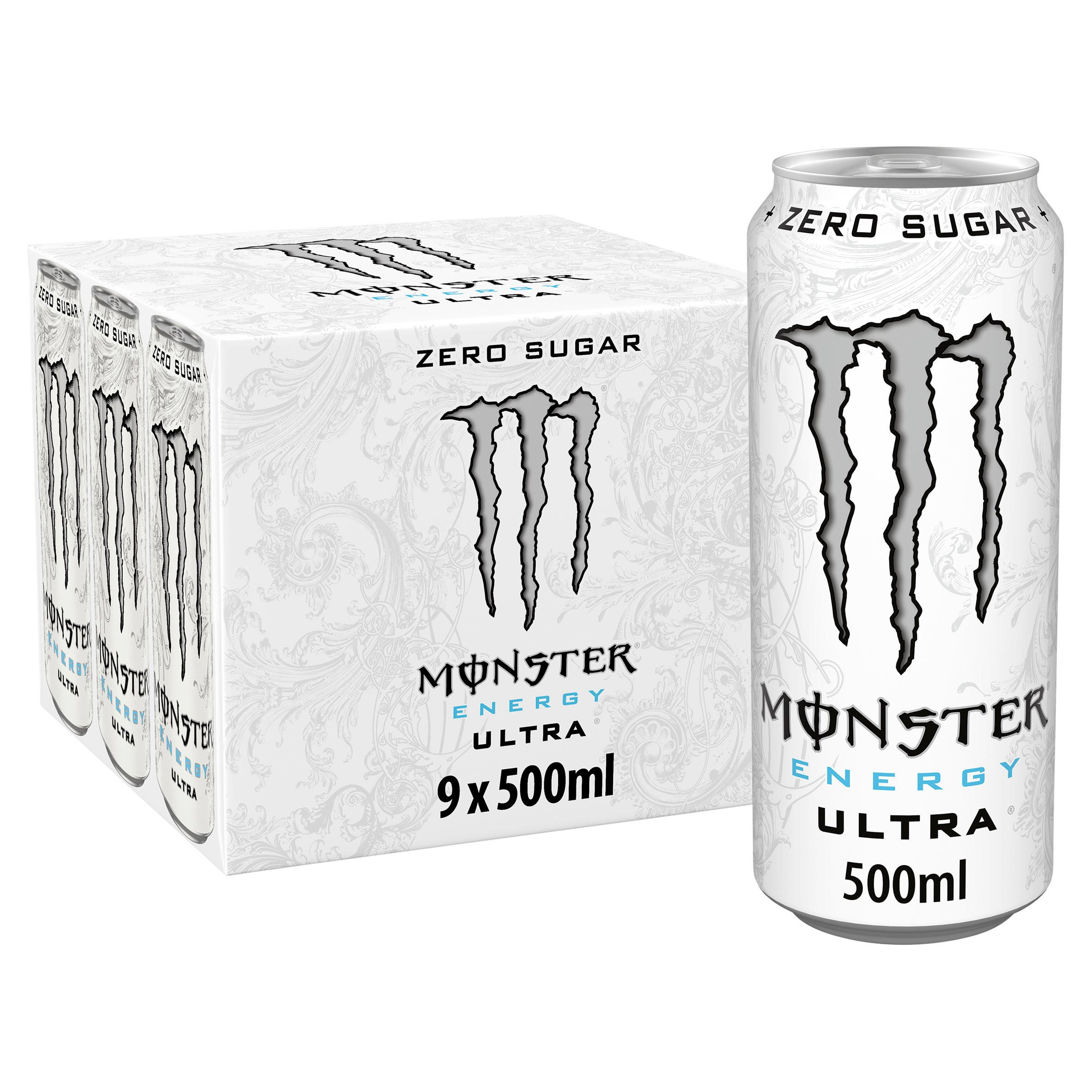 Monster Energy Drink Ultra Zero Sugar 9 x 500ml