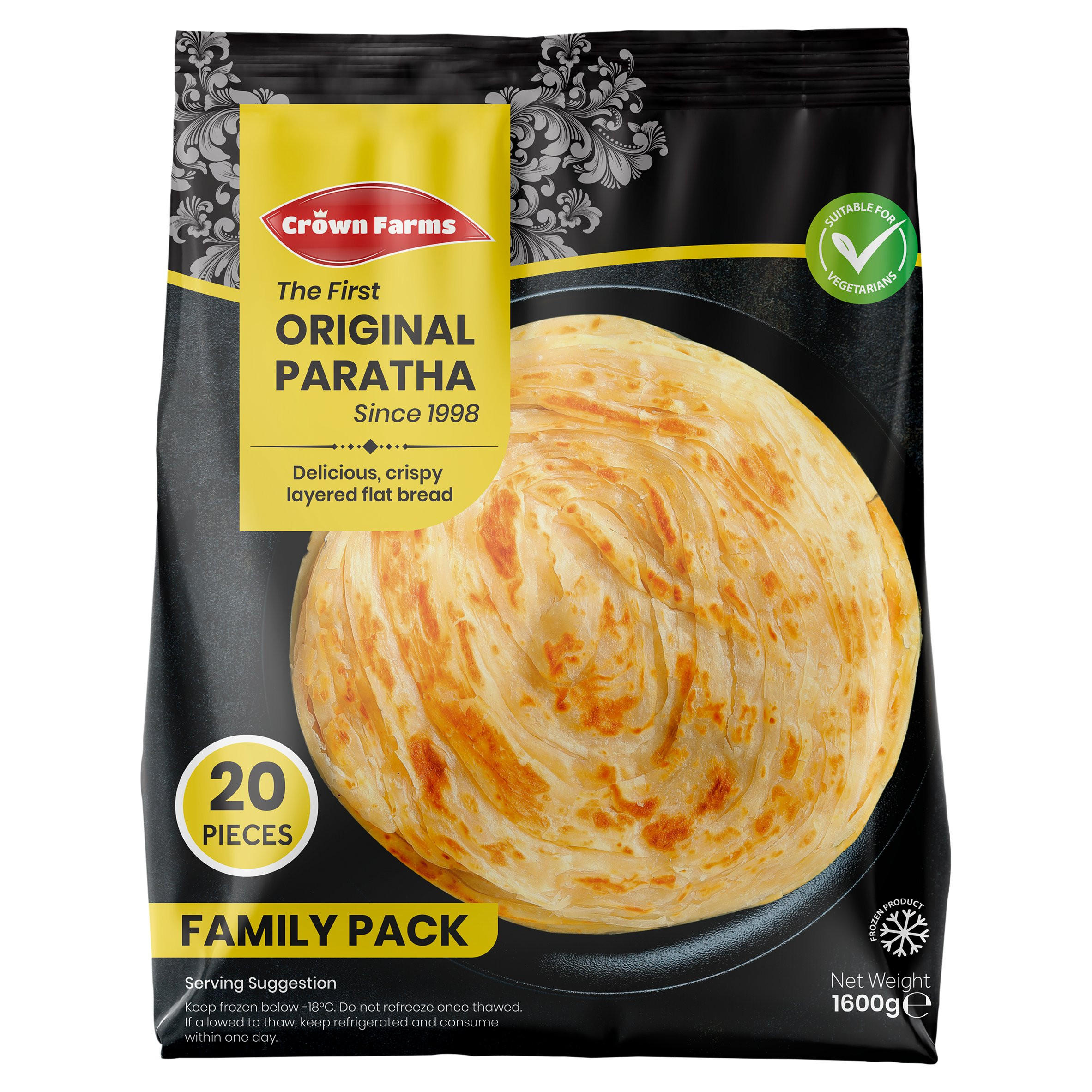 Crown Farms The First Original Paratha 1600g