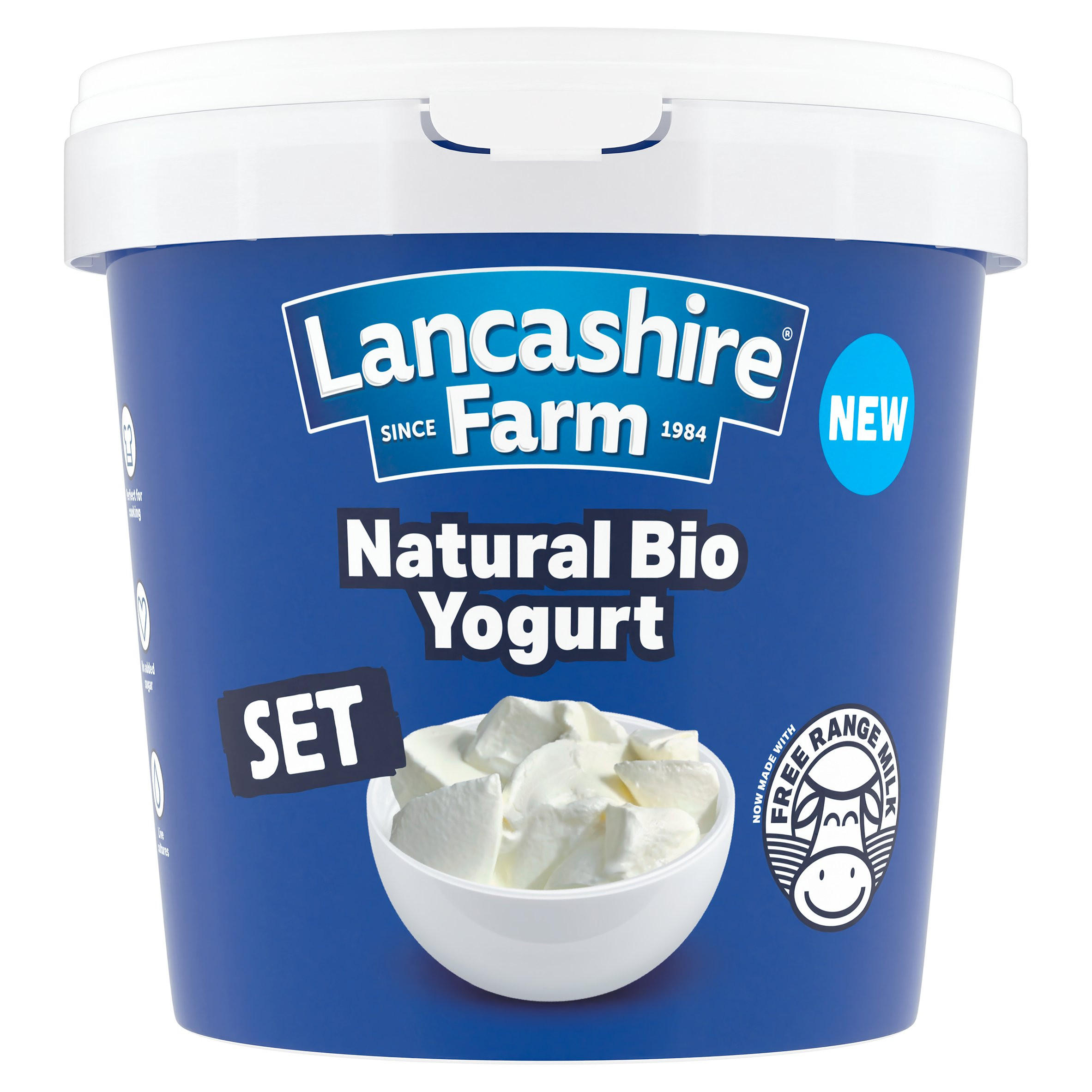 Lancashire Farm Natural Bio Yogurt Set 1kg