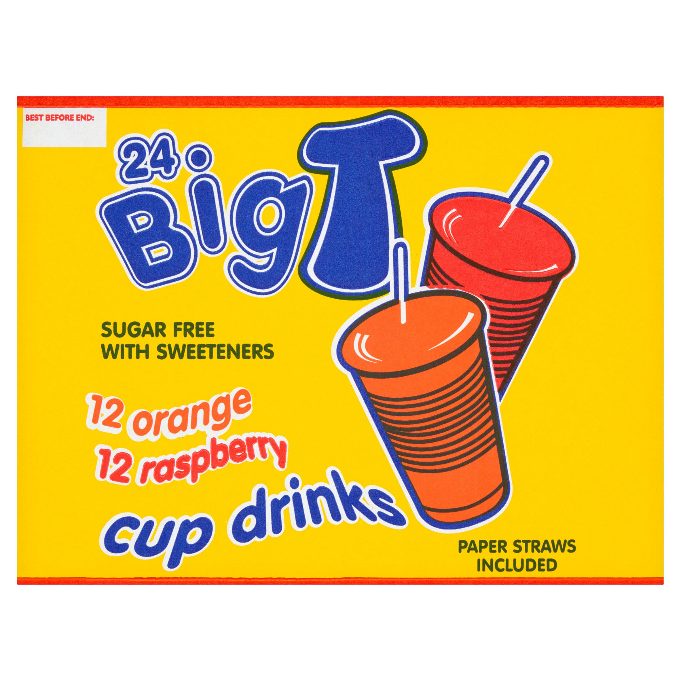 Big Time 24 Flavoured Cup Drinks 24 x 200ml