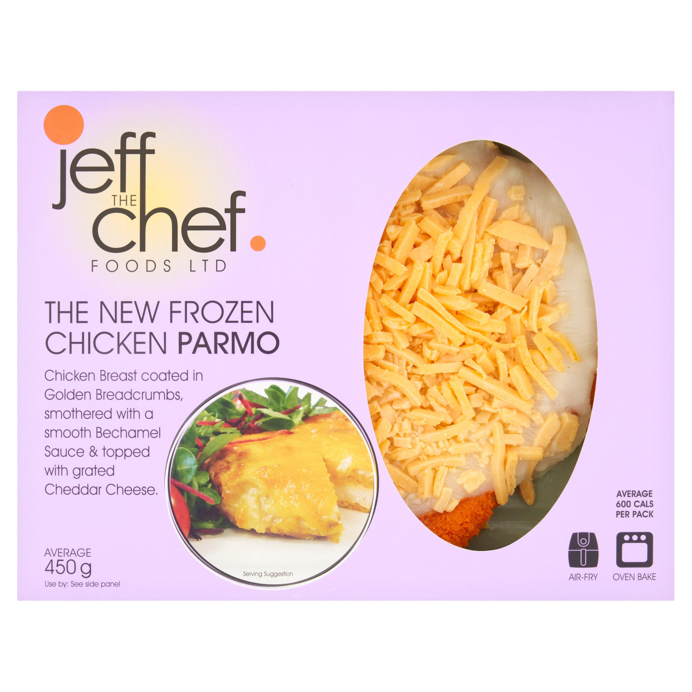Jeff the Chef Foods Ltd The New Frozen Chicken Parmo 450g