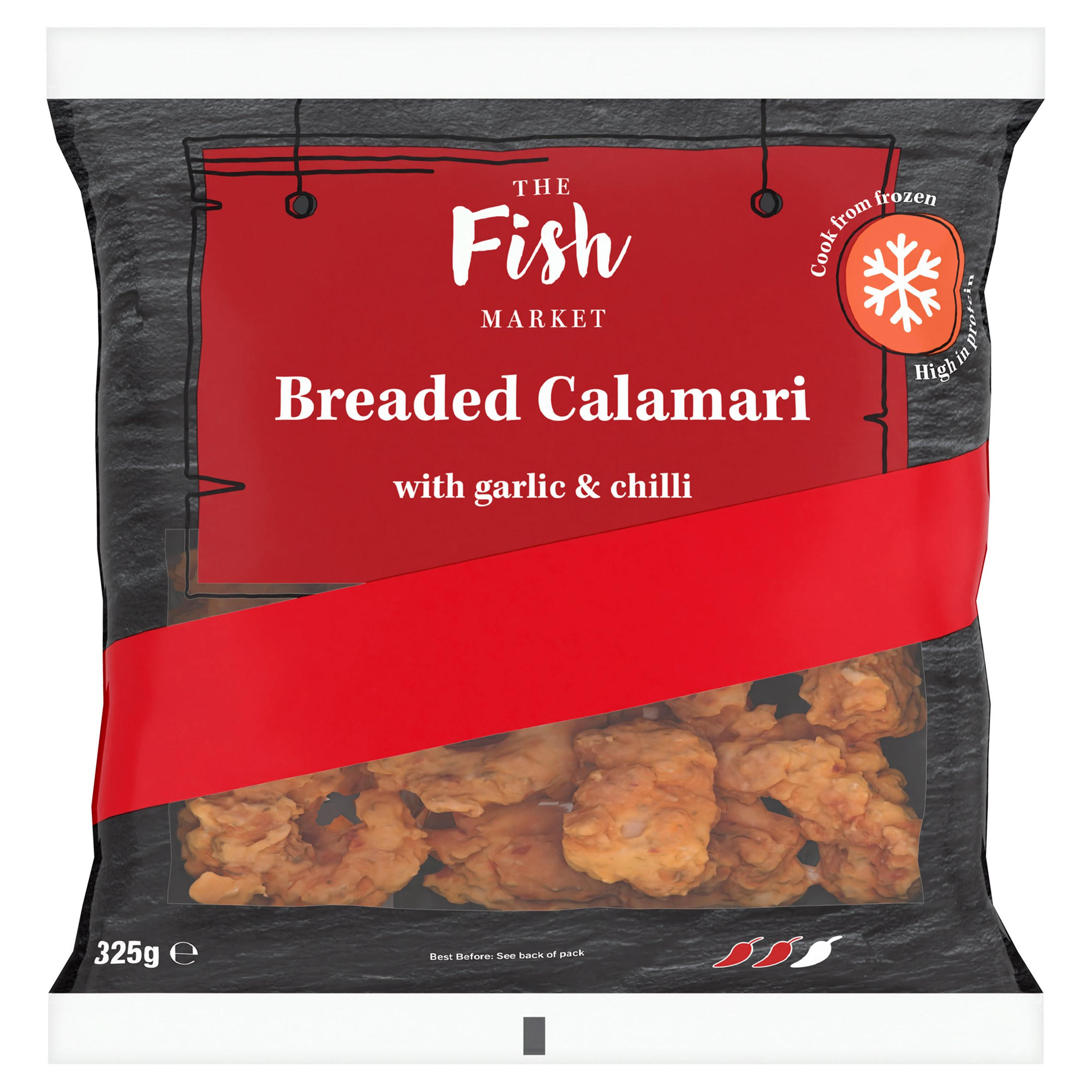 The Fish Market Breaded Calamari with Garlic & Chilli 325g