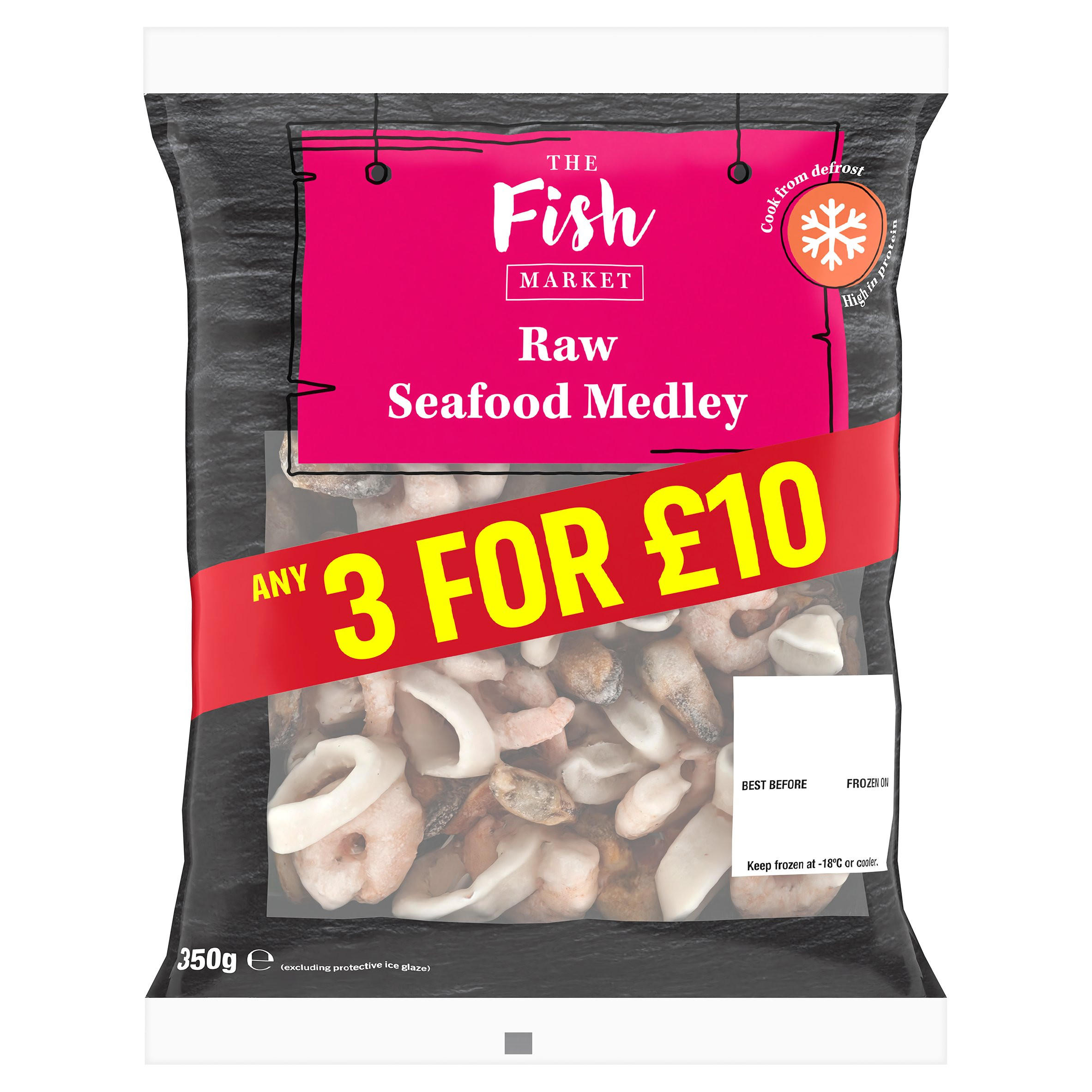 The Fish Market Raw Seafood Medley 350g