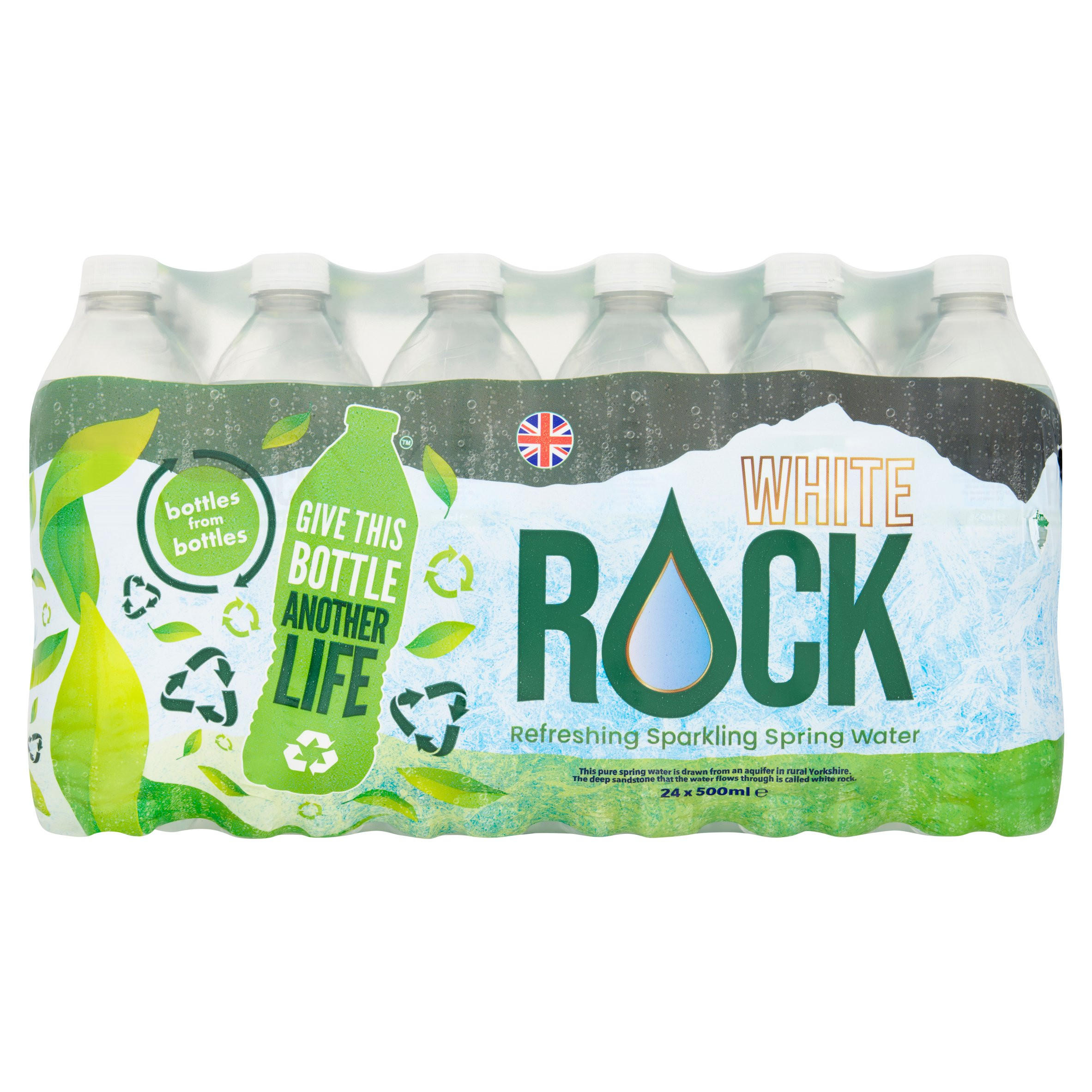White Rock Refreshing Sparkling Spring Water 24 x 500ml