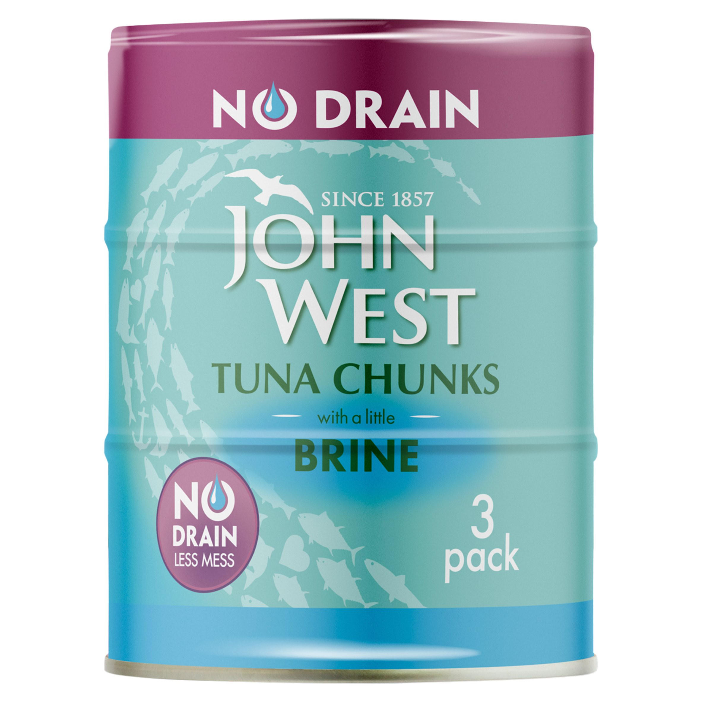 John West Tuna Chunks with a Little Brine 3 x 100g