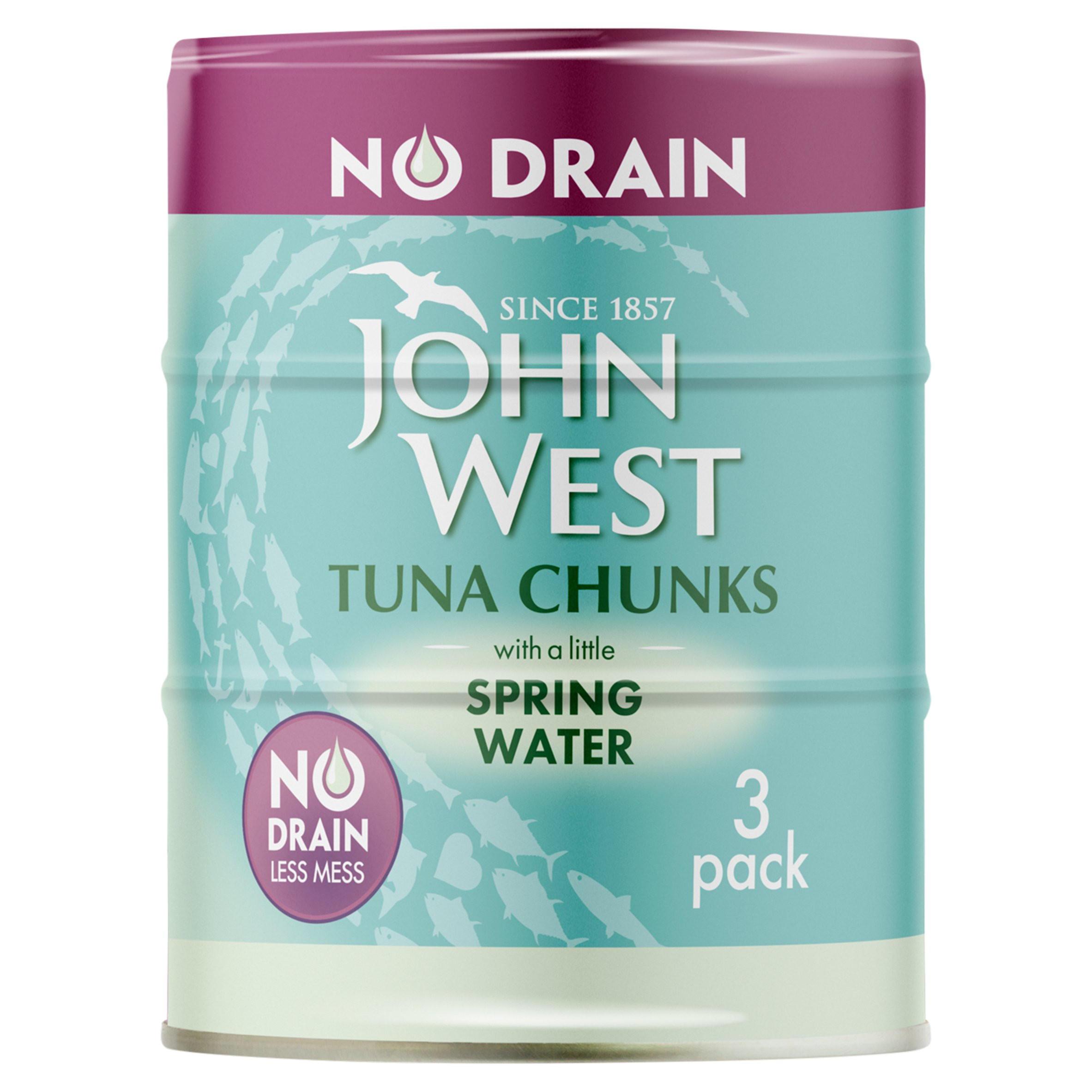 John West Tuna Chunks with a Little Spring Water 3 x 100g