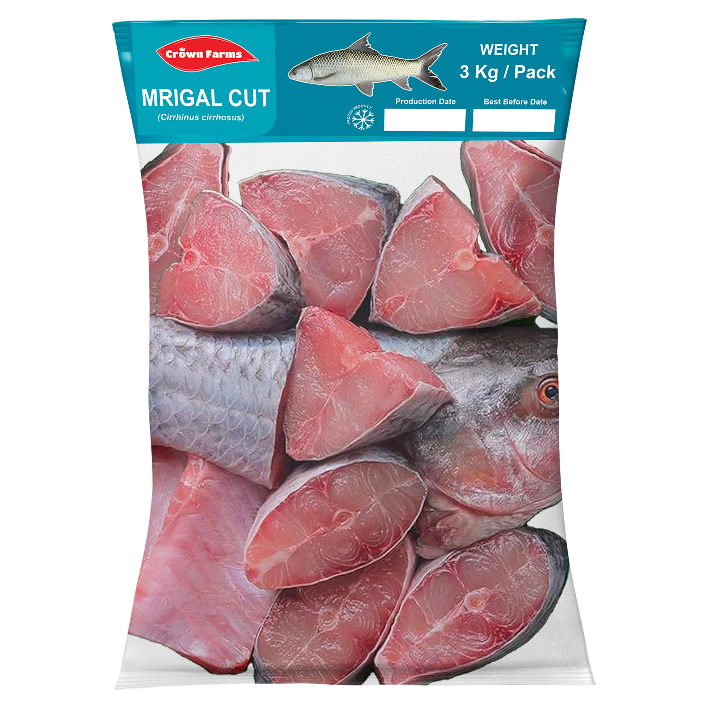 Crown Farms Mrigal Cut 3kg