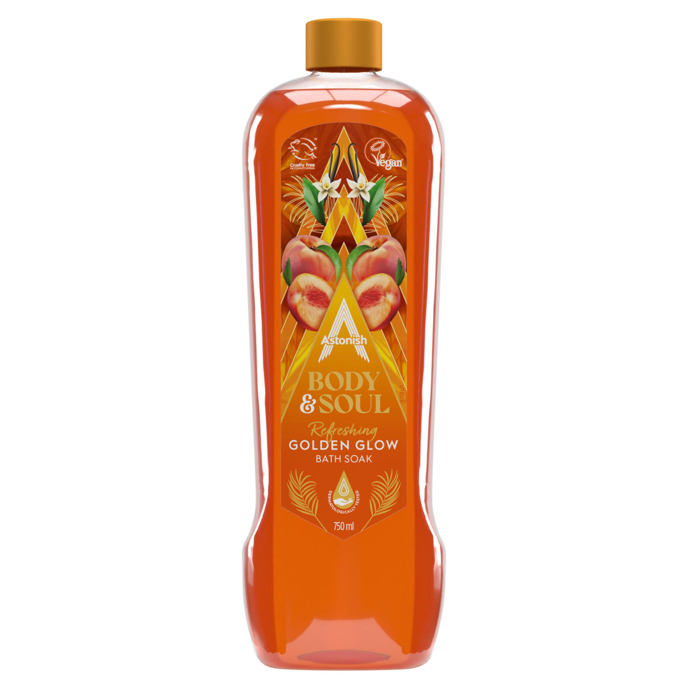 Astonish Body & Soul Refreshing Golden Glow Bath Soak 750ml