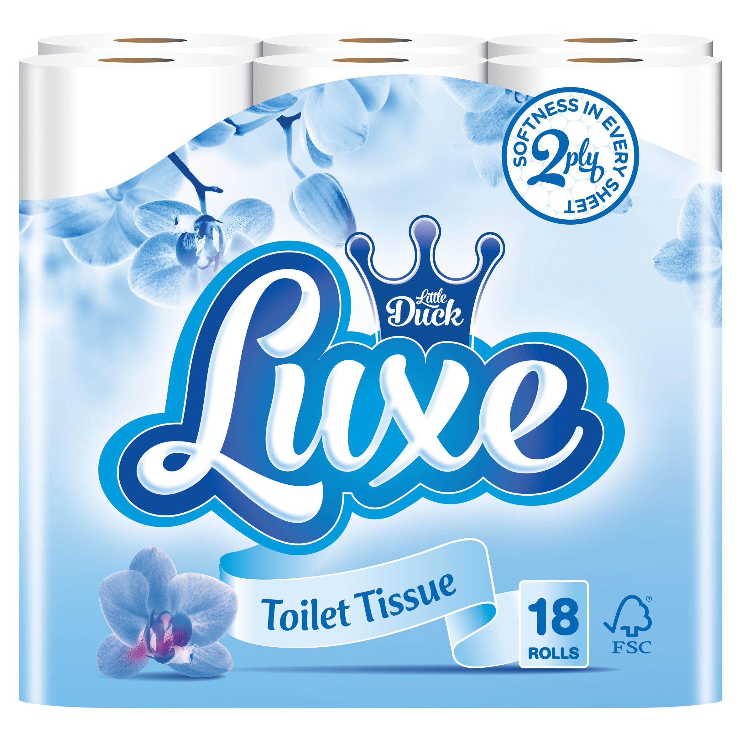 Little Duck Luxe Toilet Tissue 18 Rolls