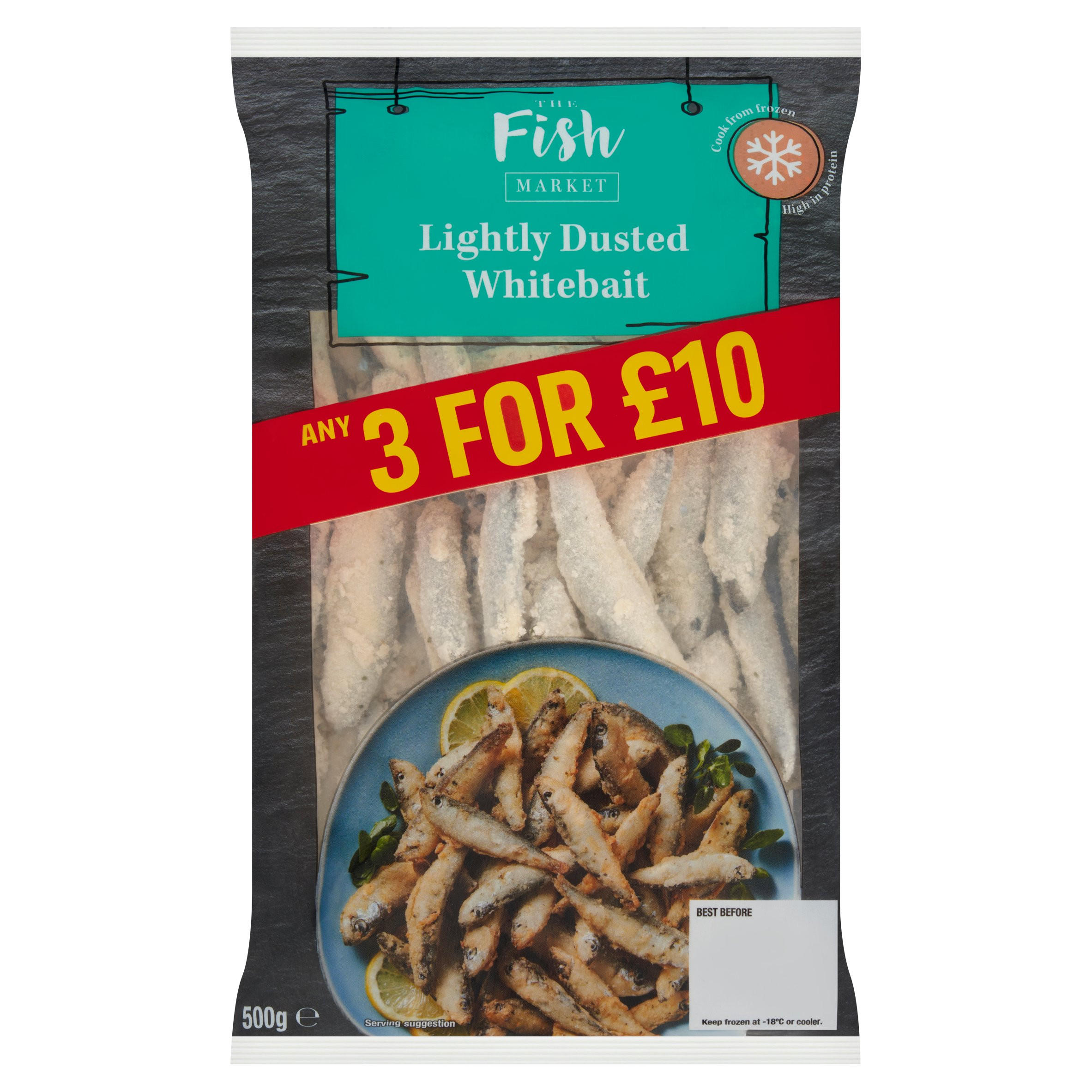 The Fish Market Lightly Dusted Whitebait 500g