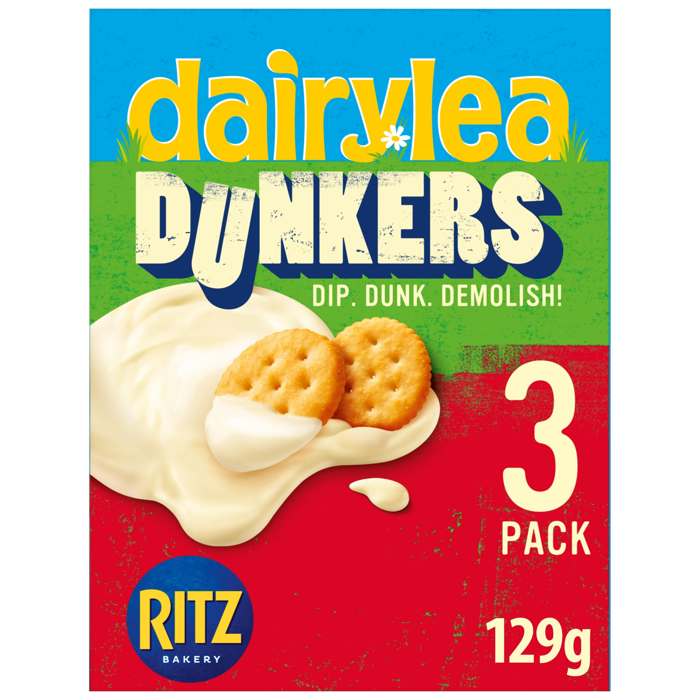 Dairylea Dunkers Ritz Cheese Snacks 3 x 43g (129g)