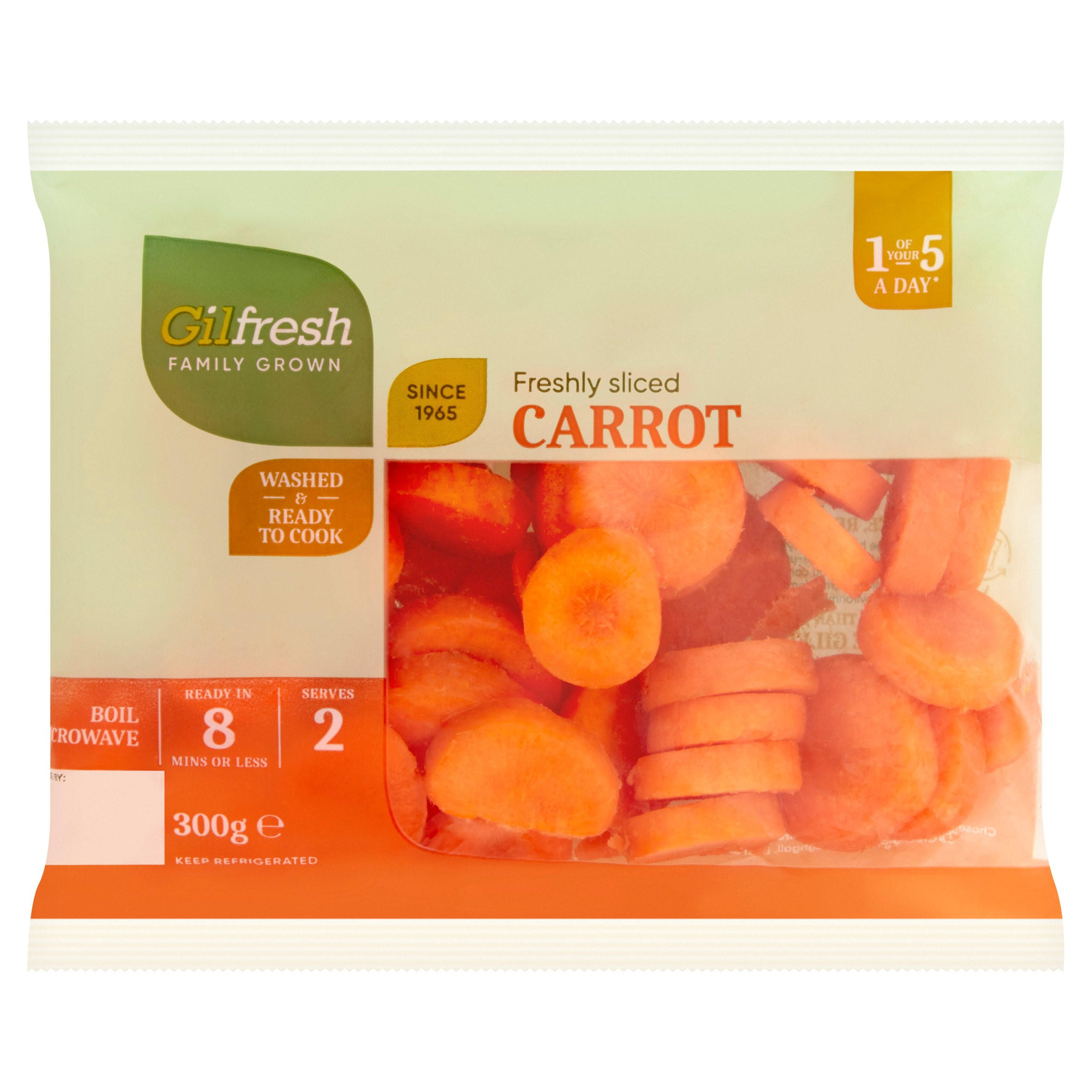 Gilfresh Family Grown Freshly Sliced Carrot 300g