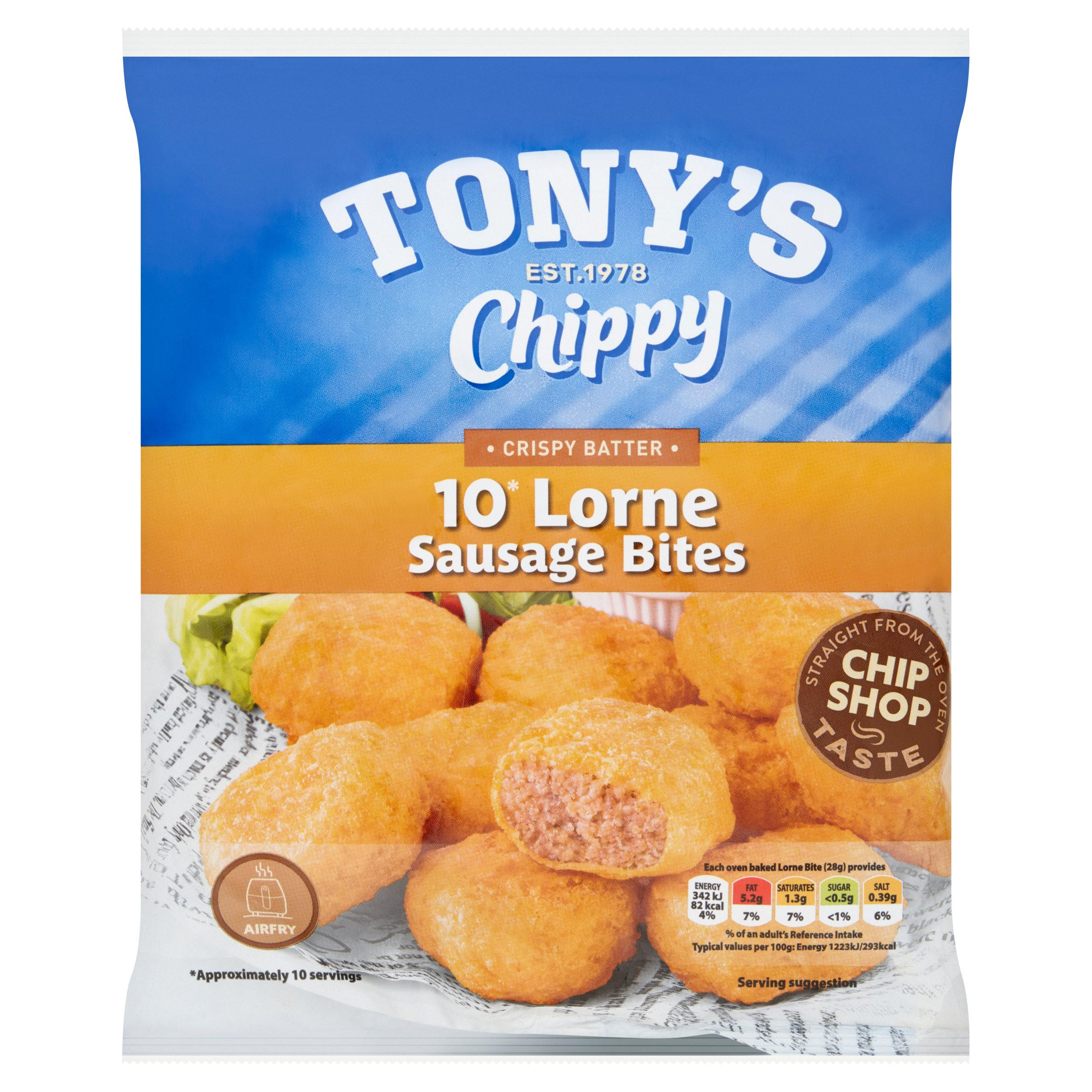 Tony's Chippy 10 Lorne Sausage Bites 300g