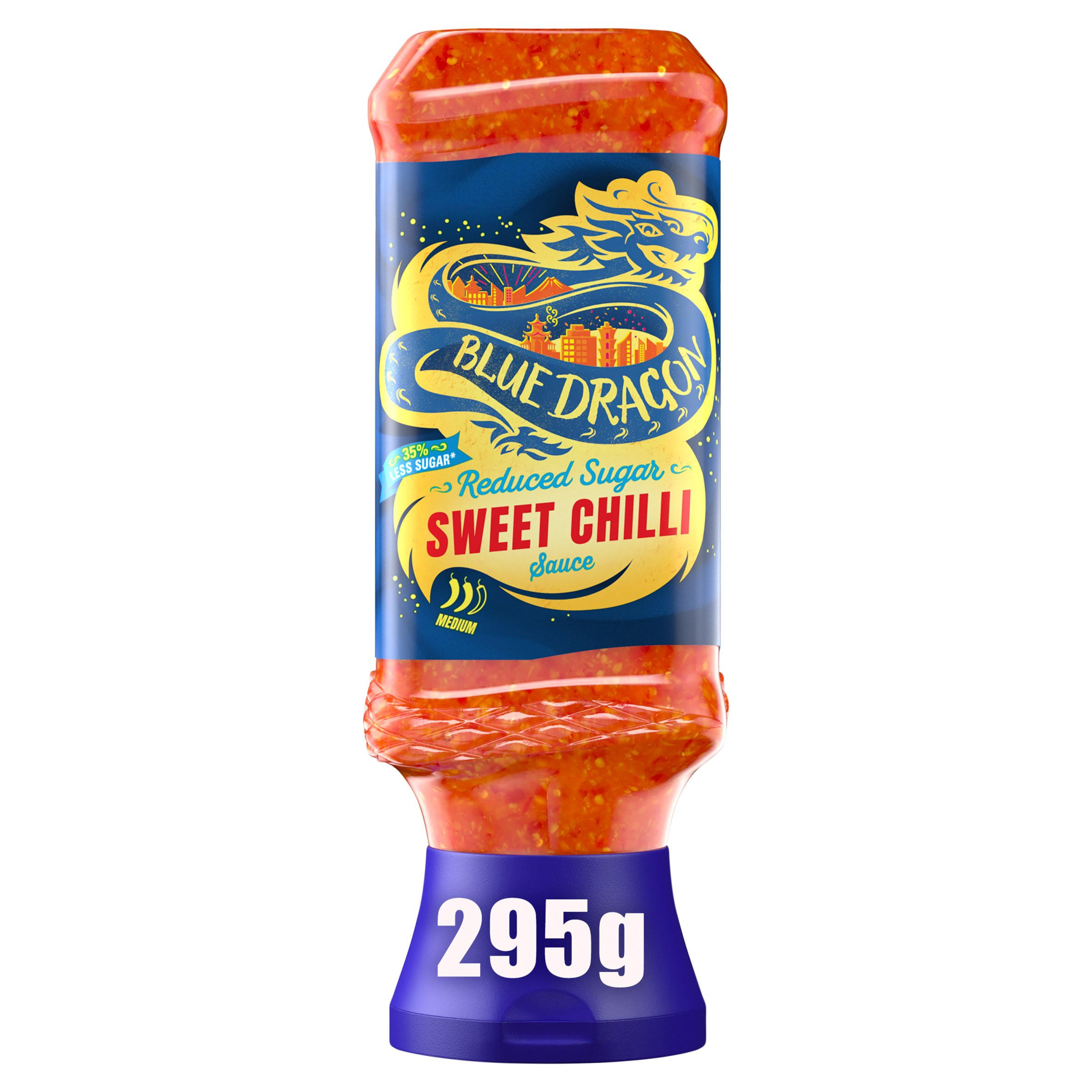 Blue Dragon Reduced Sugar Sweet Chilli Dipping Sauce 295g