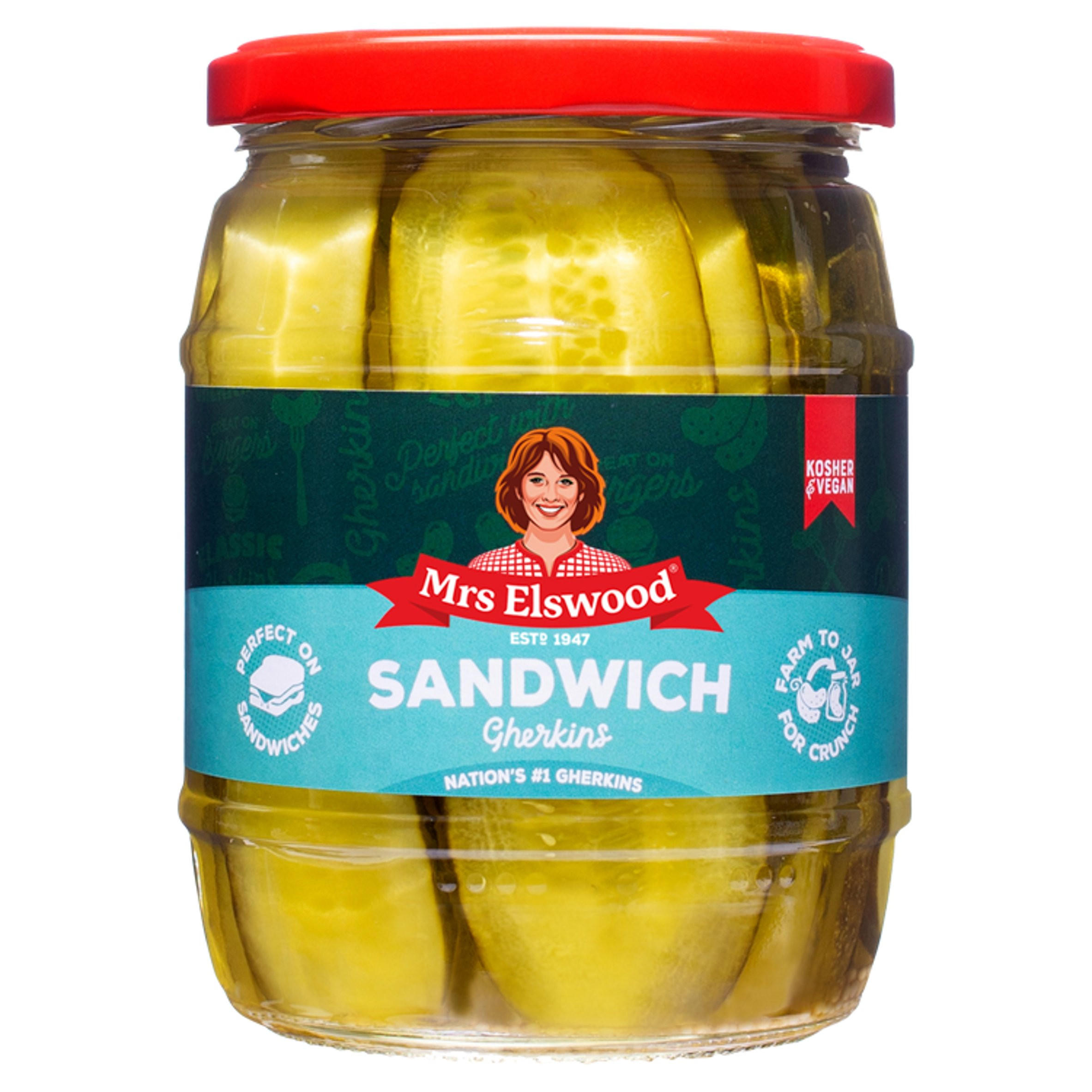 Mrs Elswood Sandwich Gherkins 540g