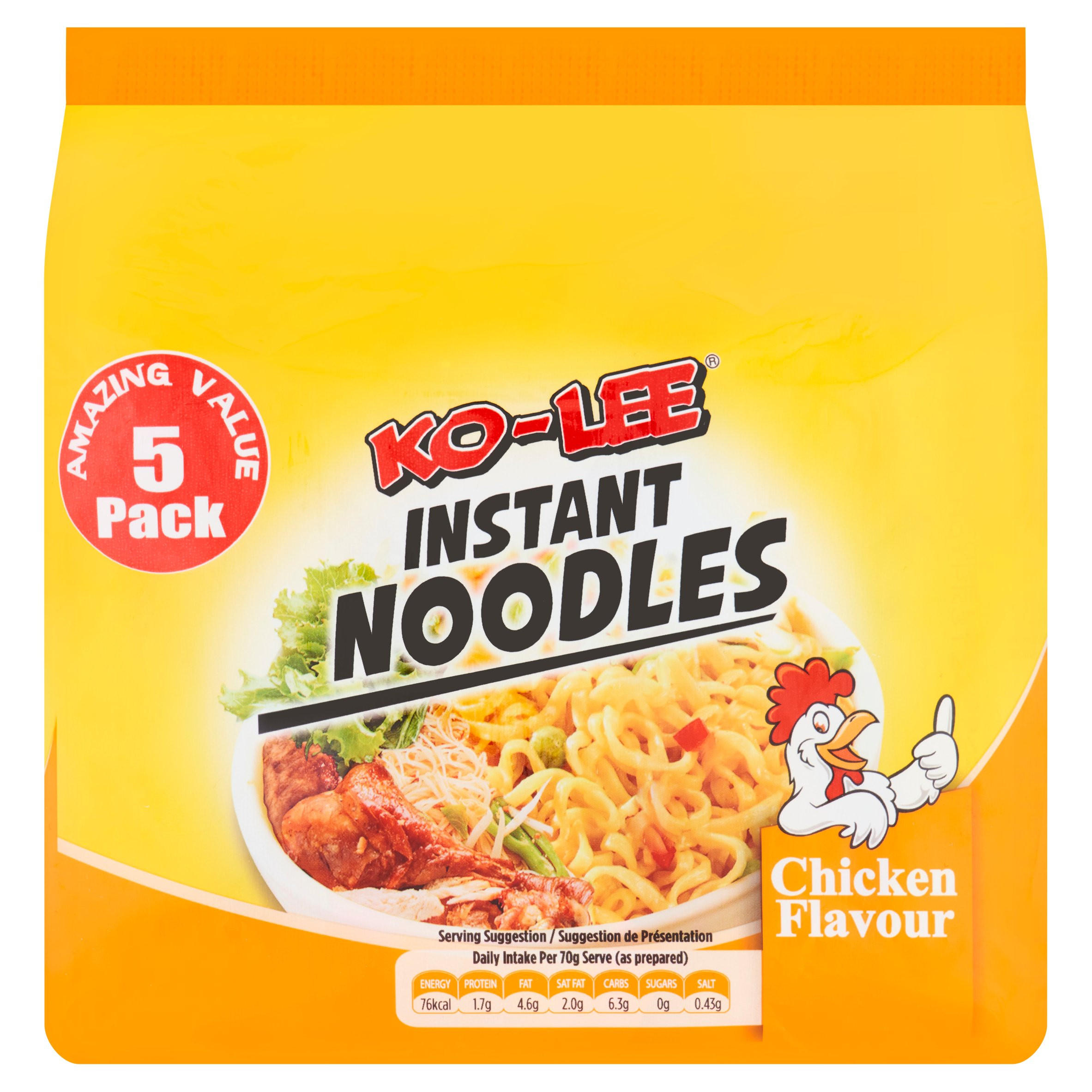 Ko-Lee Chicken Flavour Instant Noodles 5 x 70g