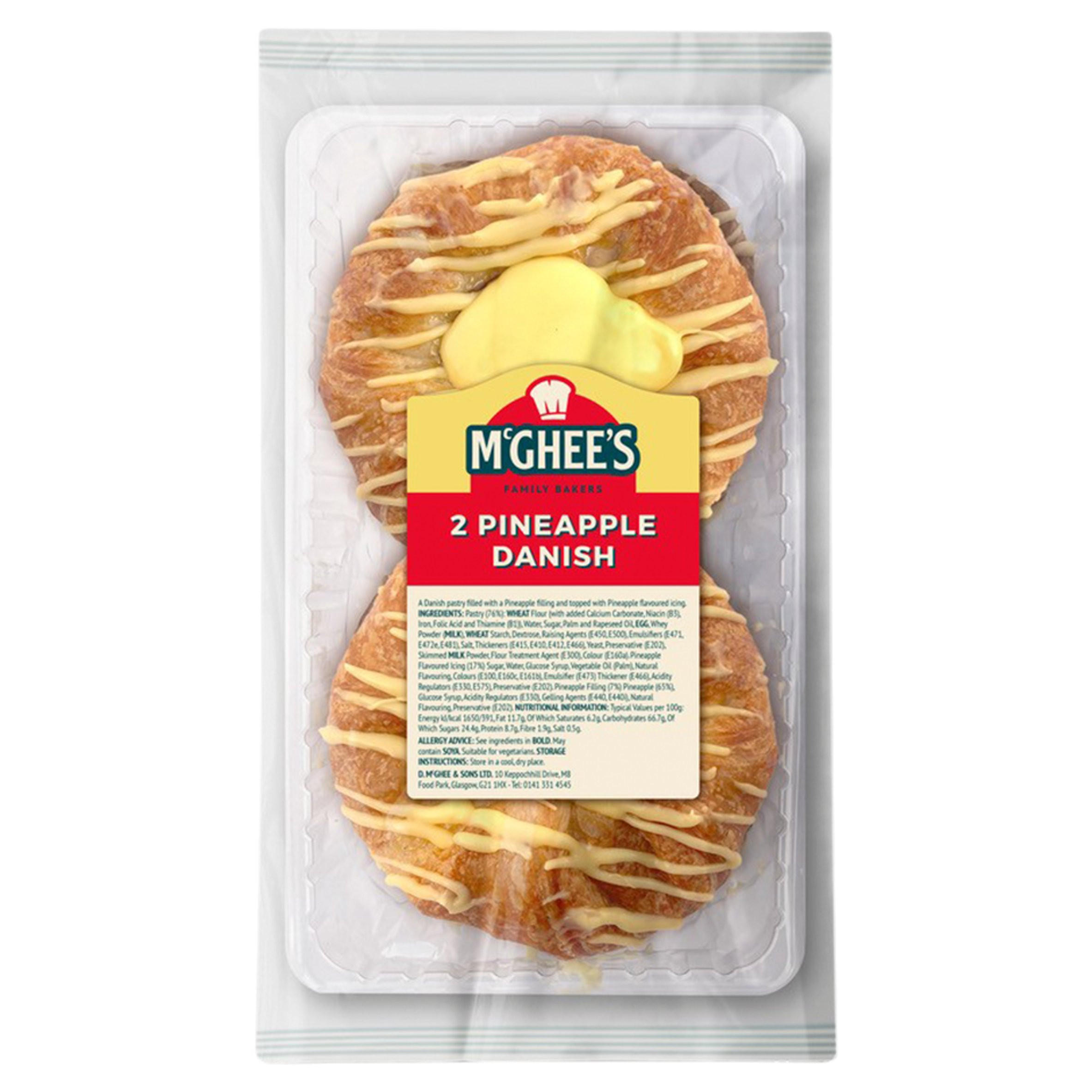 McGhee's Family Bakers 2 Pineapple Danish