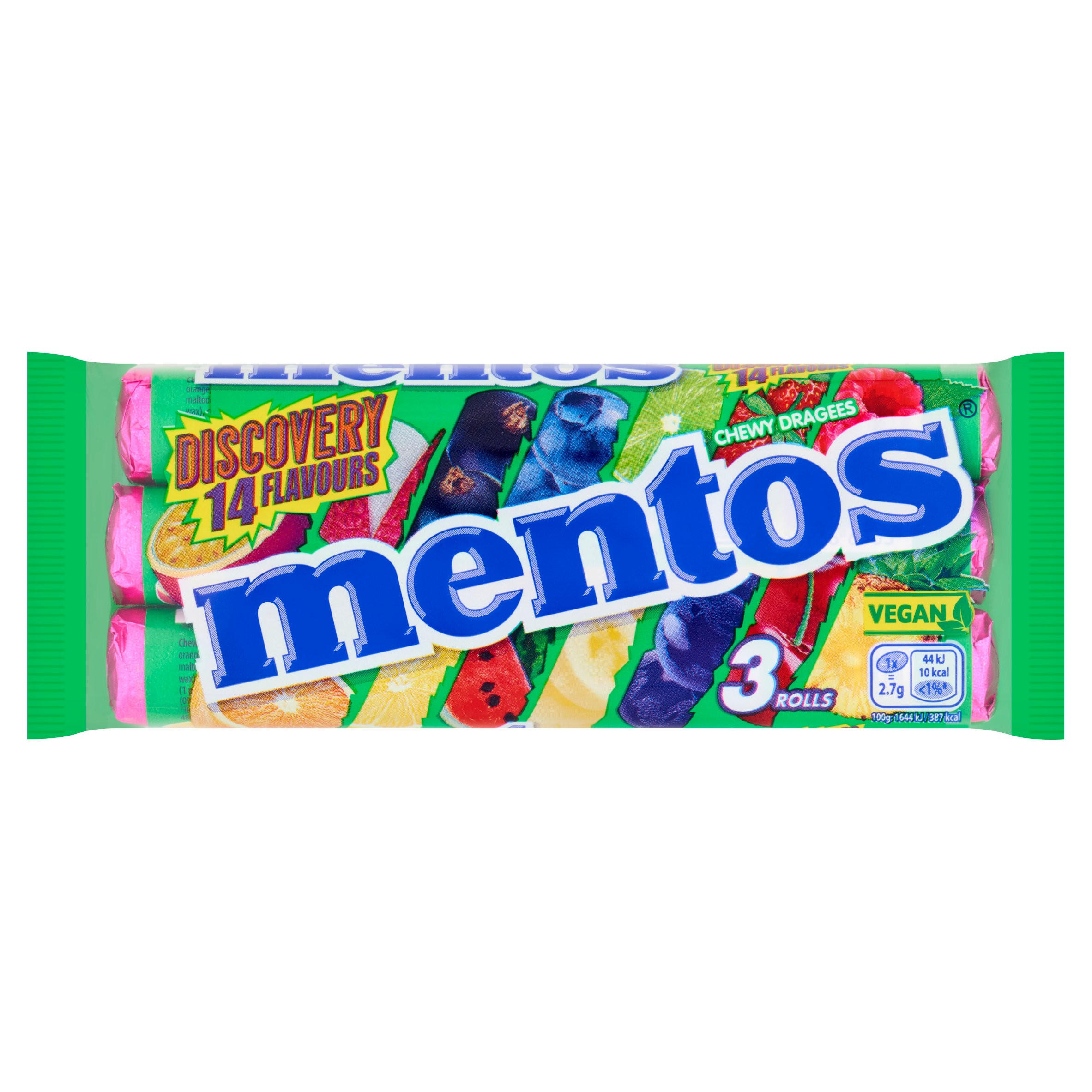Mentos Chewy Dragees 3 x 37.5g