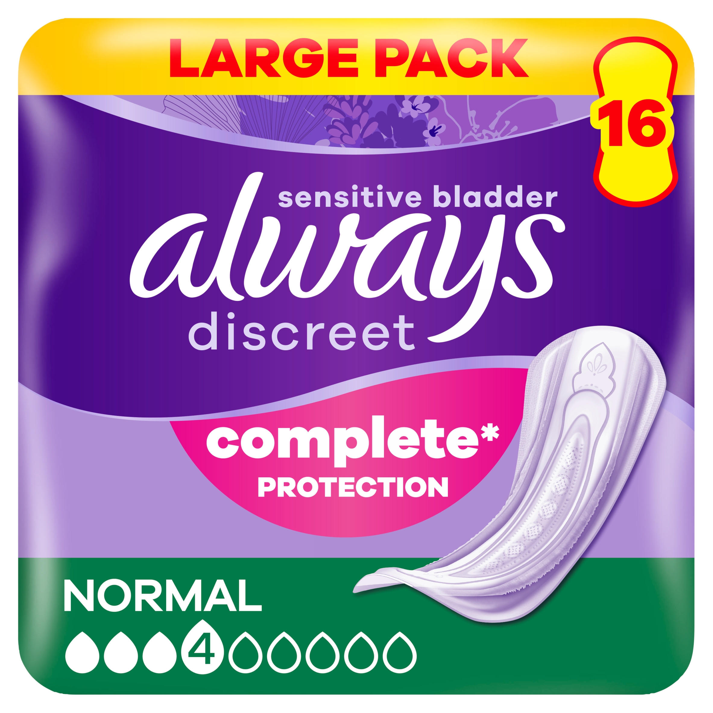 Always Discreet Incontinence Pads Normal