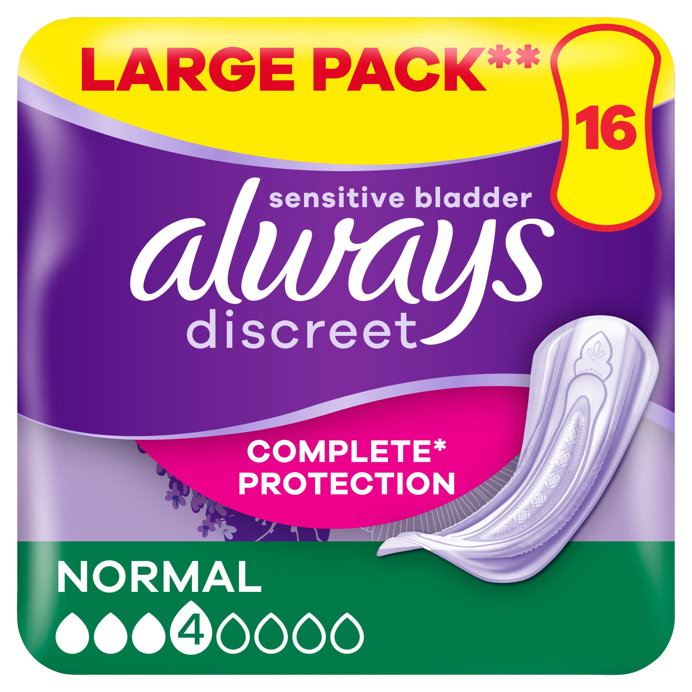 Always Discreet Incontinence Pads Normal