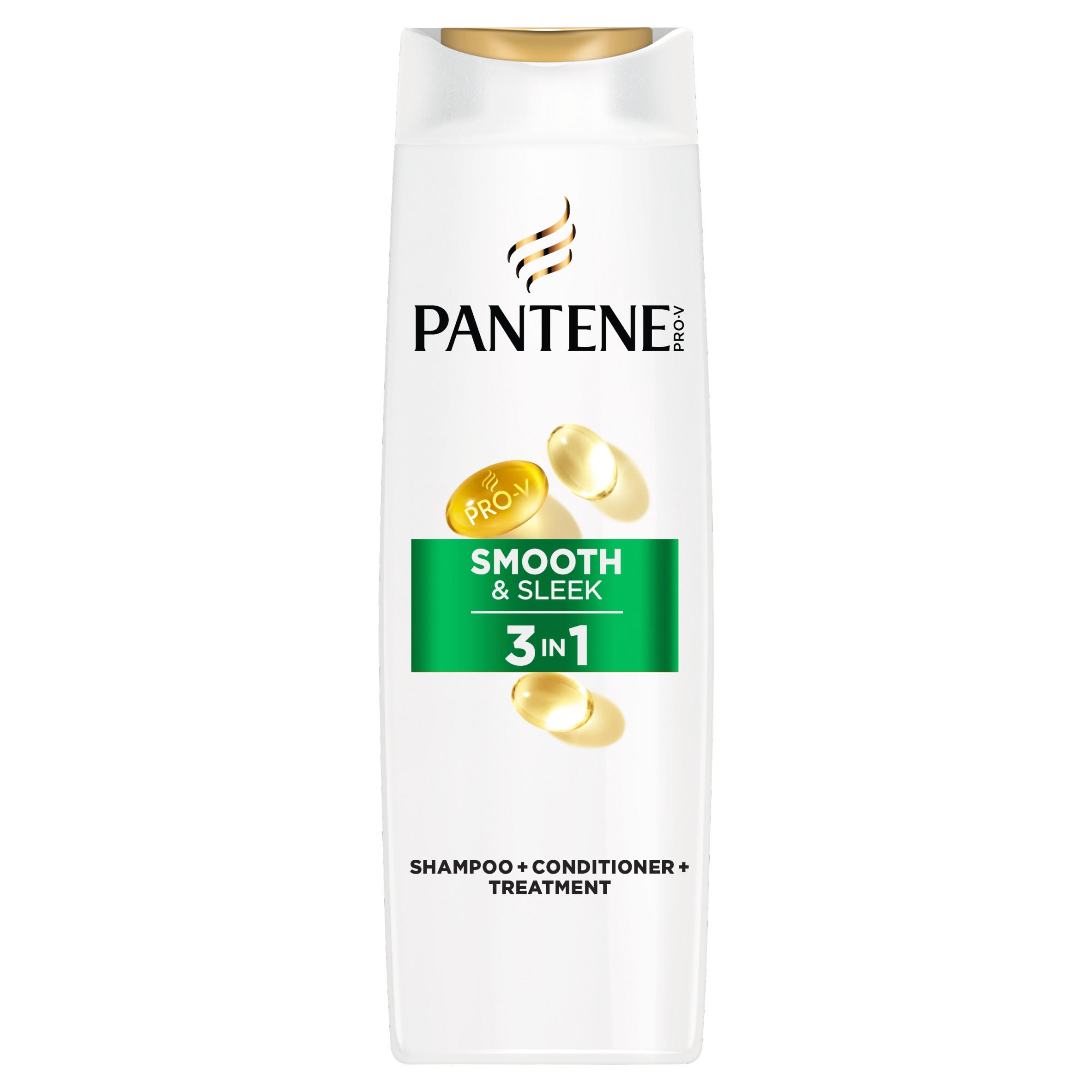 Pantene Smooth & Sleek 3 in 1 Shampoo 600ml