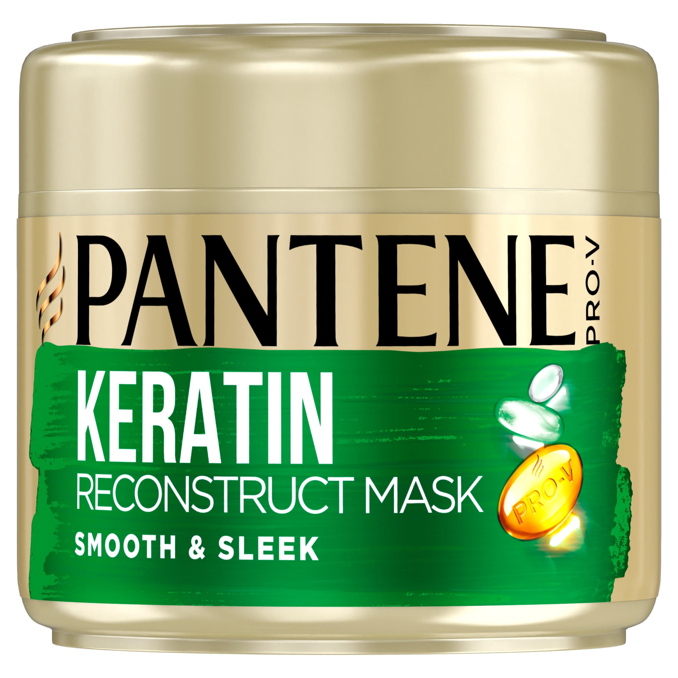 Pantene Smooth & Sleek Keratin Hair Mask For Frizzy and Dull Hair 300ml