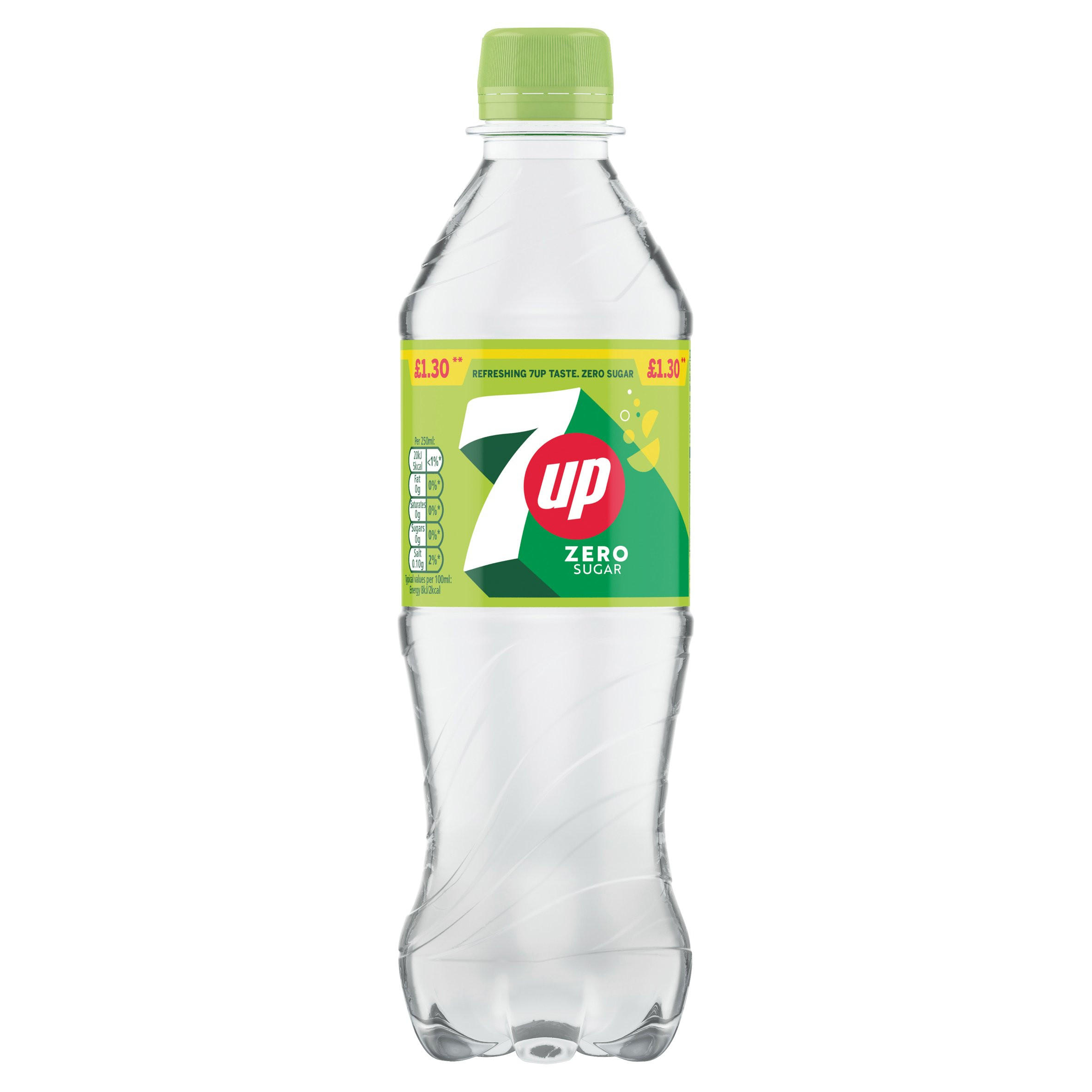 7UP Zero Sugar Free Lemon & Lime Bottle 12 x 500ml