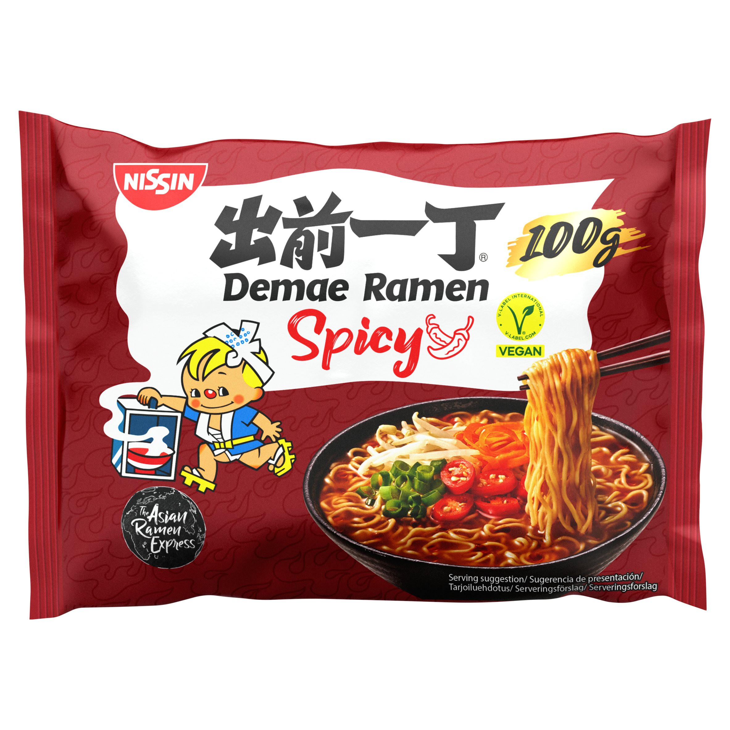 Nissin Demae Ramen Spicy Instant Noodles 100g