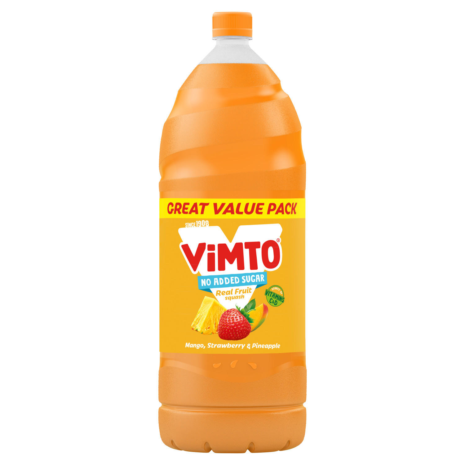 Vimto Mango, Strawberry & Pineapple Real Fruit Squash 3 Litre
