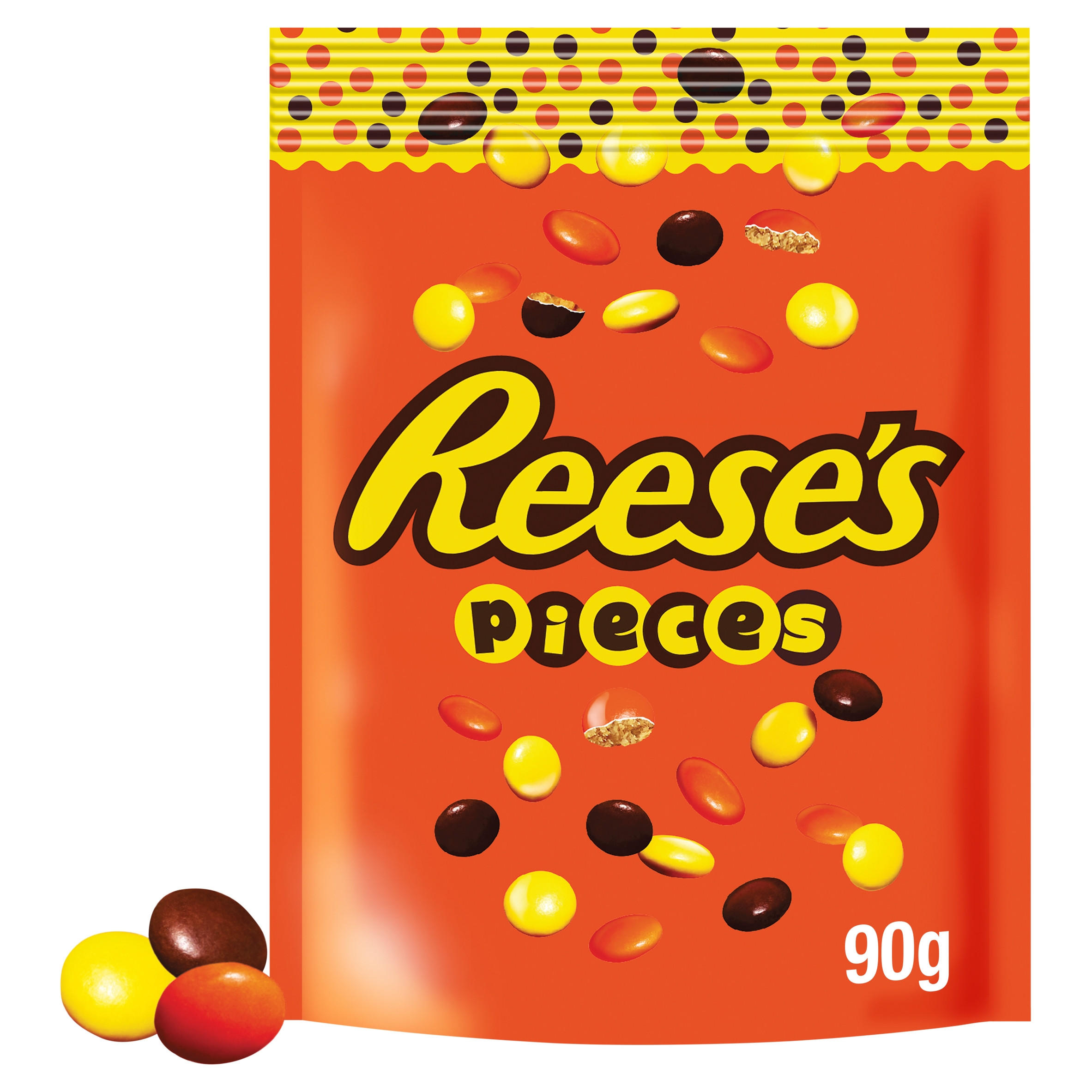 Reese's Pieces Peanut Butter In a Crunchy Shell pouch, 90g
