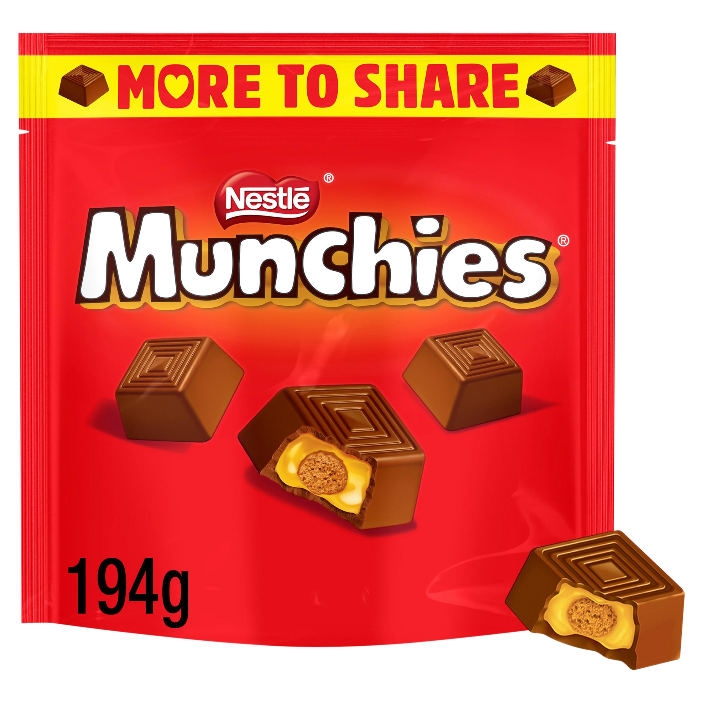 MUNCHIES® Milk Chocolate & Caramel Sharing Bag 194g